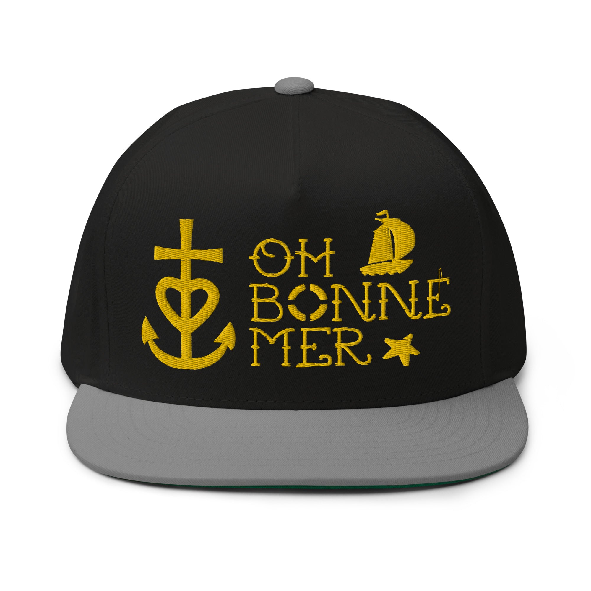 Casquette à Visière Plate en coton sergé Oh Bonne Mer 2 grand motif