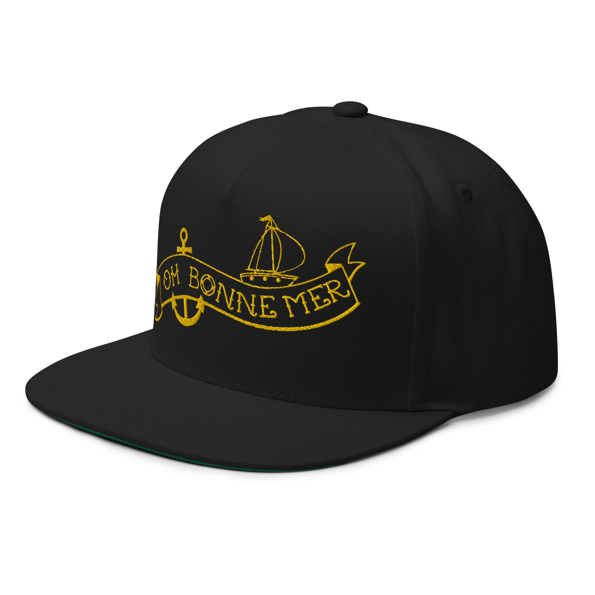 Flat Bill Cap Oh Bonne Mer Tattoo Gold