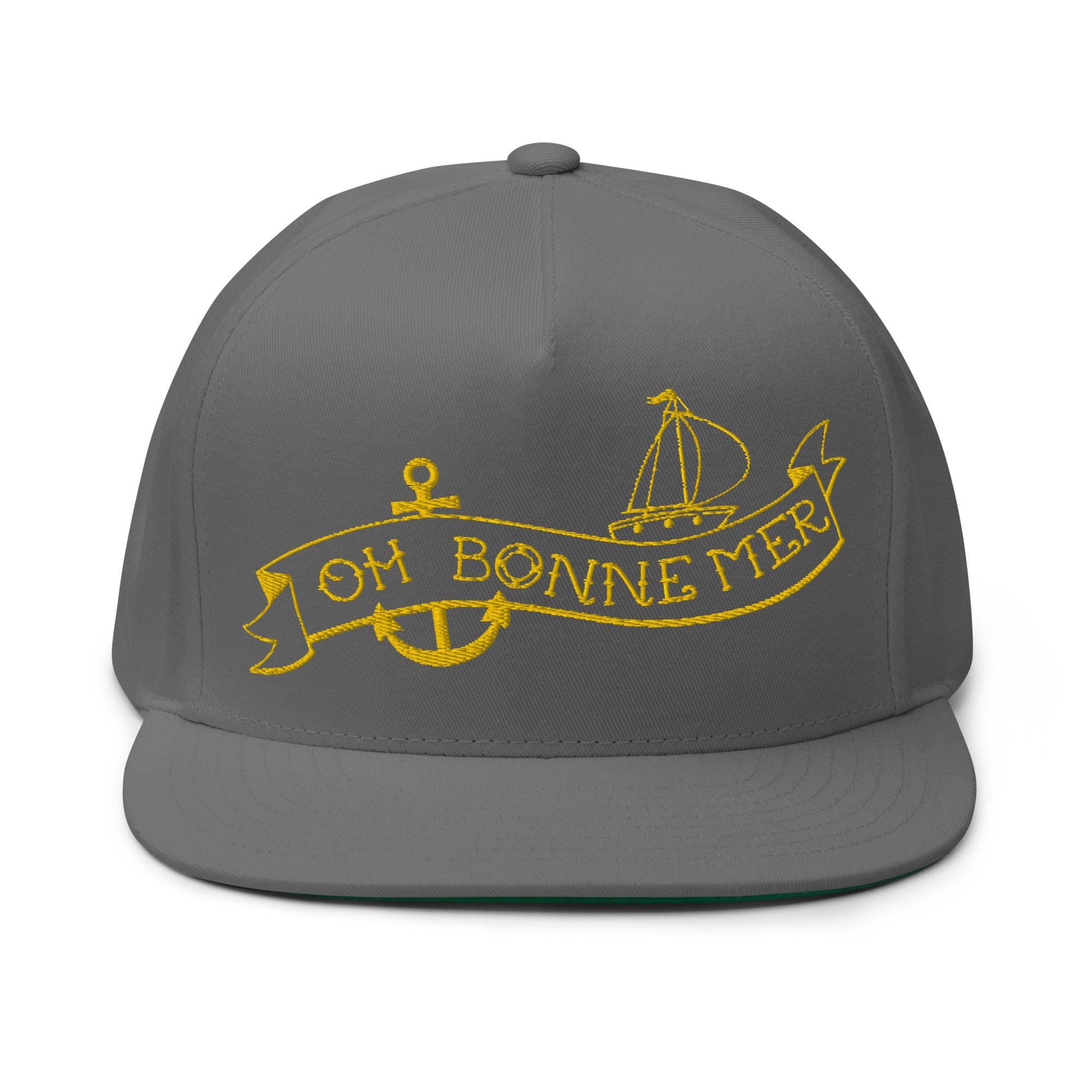 Flat Bill Cap Oh Bonne Mer Tattoo Gold