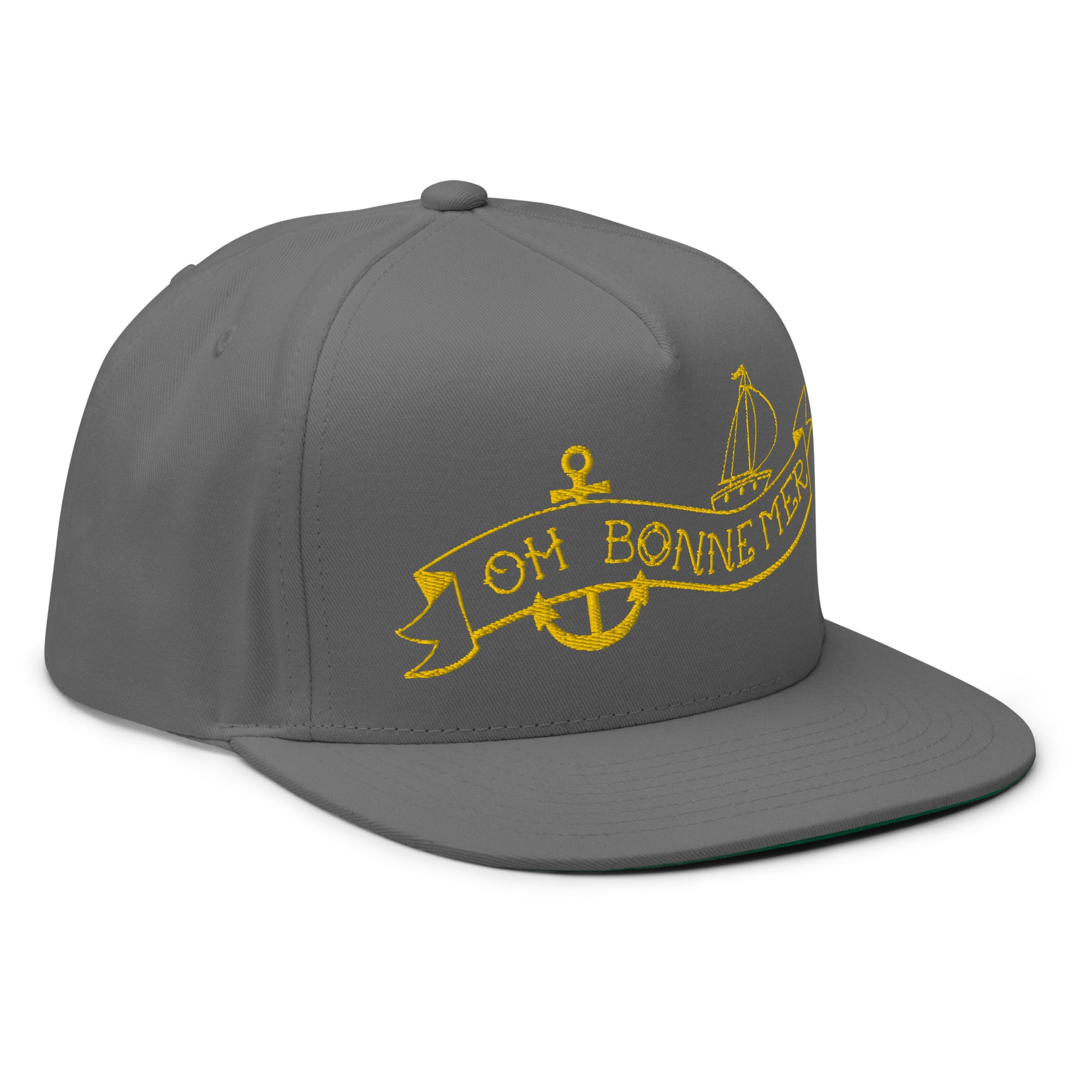 Flat Bill Cap Oh Bonne Mer Tattoo Gold