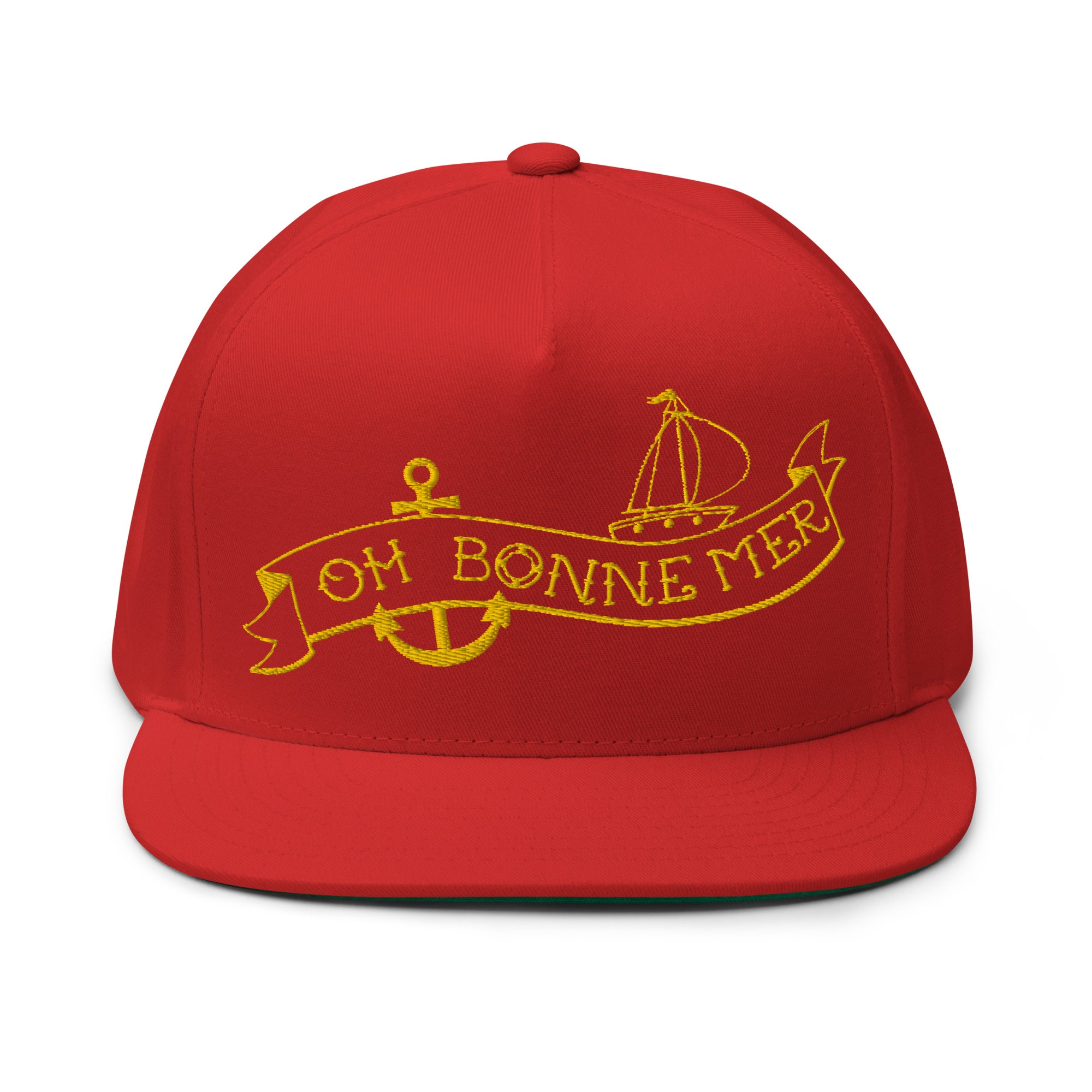 Flat Bill Cap Oh Bonne Mer Tattoo Gold