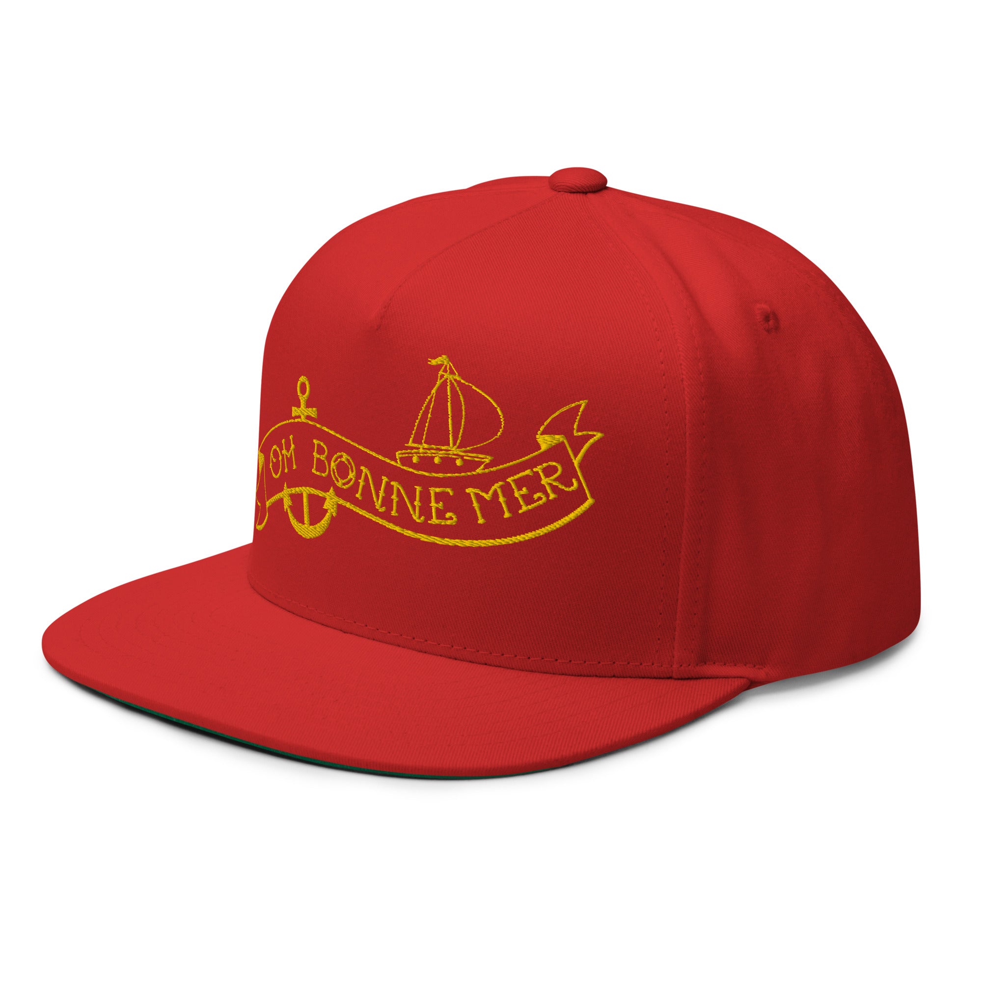 Flat Bill Cap Oh Bonne Mer Tattoo Gold