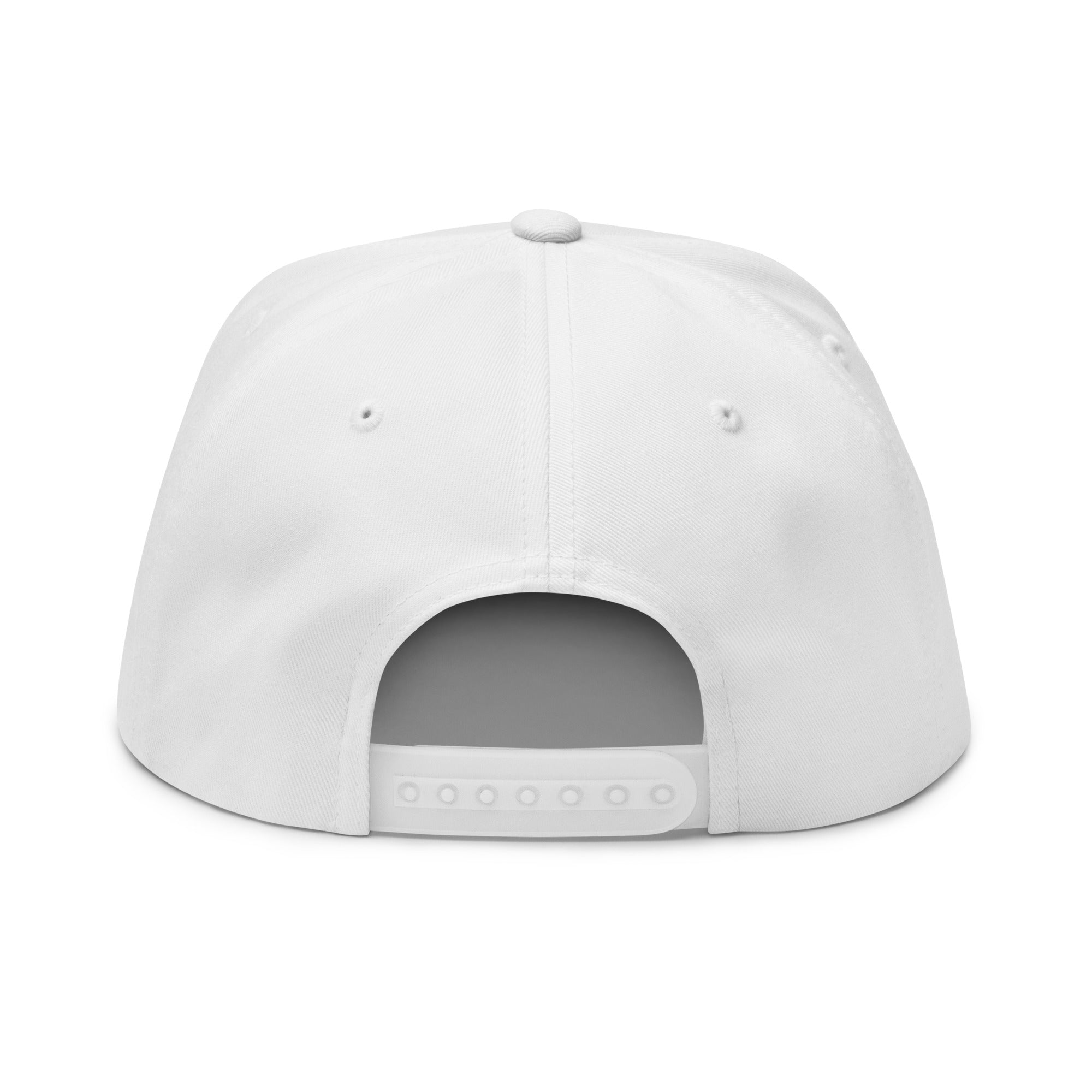 Casquette à Visière Plate en coton sergé Free camping is not a crime white/yellow