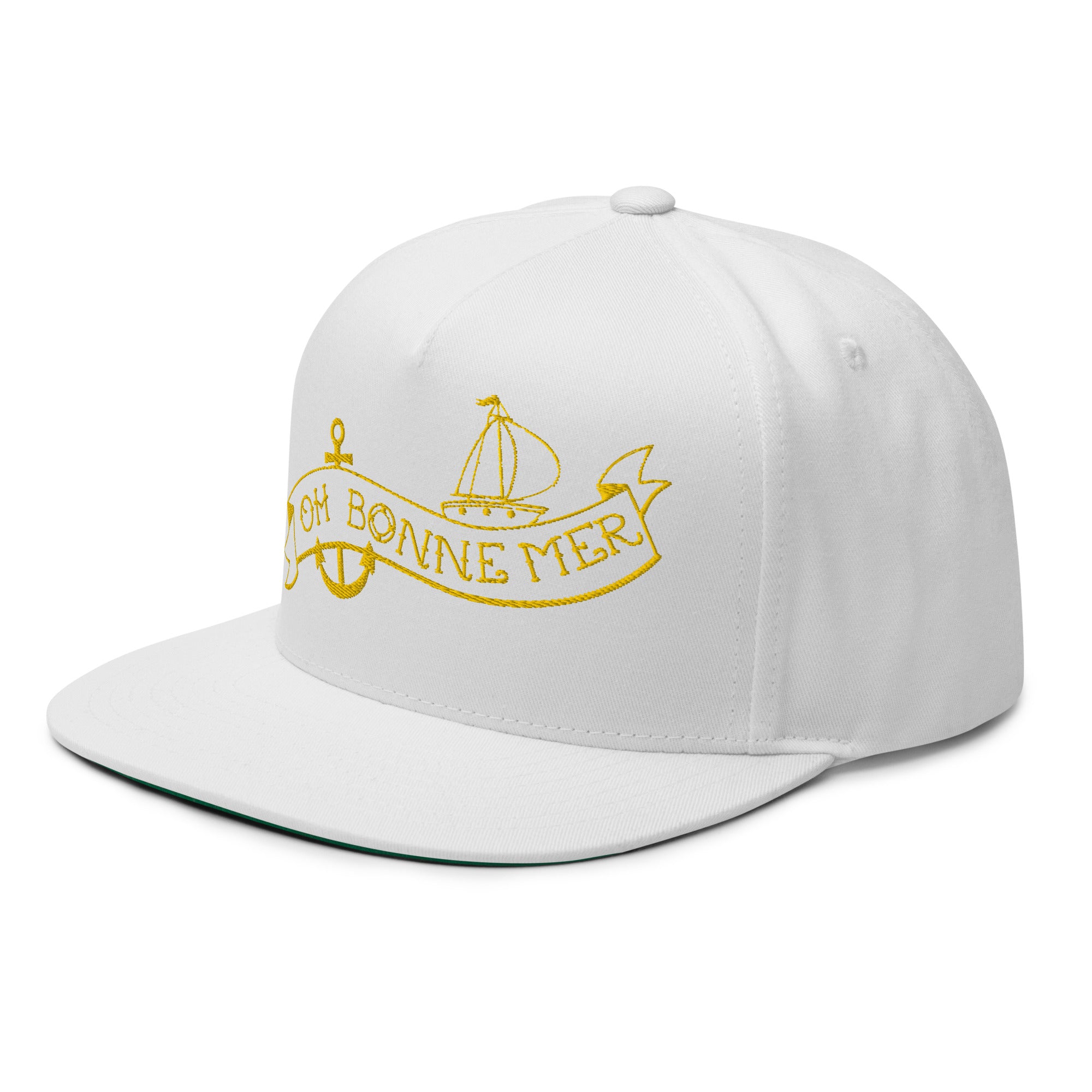 Flat Bill Cap Oh Bonne Mer Tattoo Gold