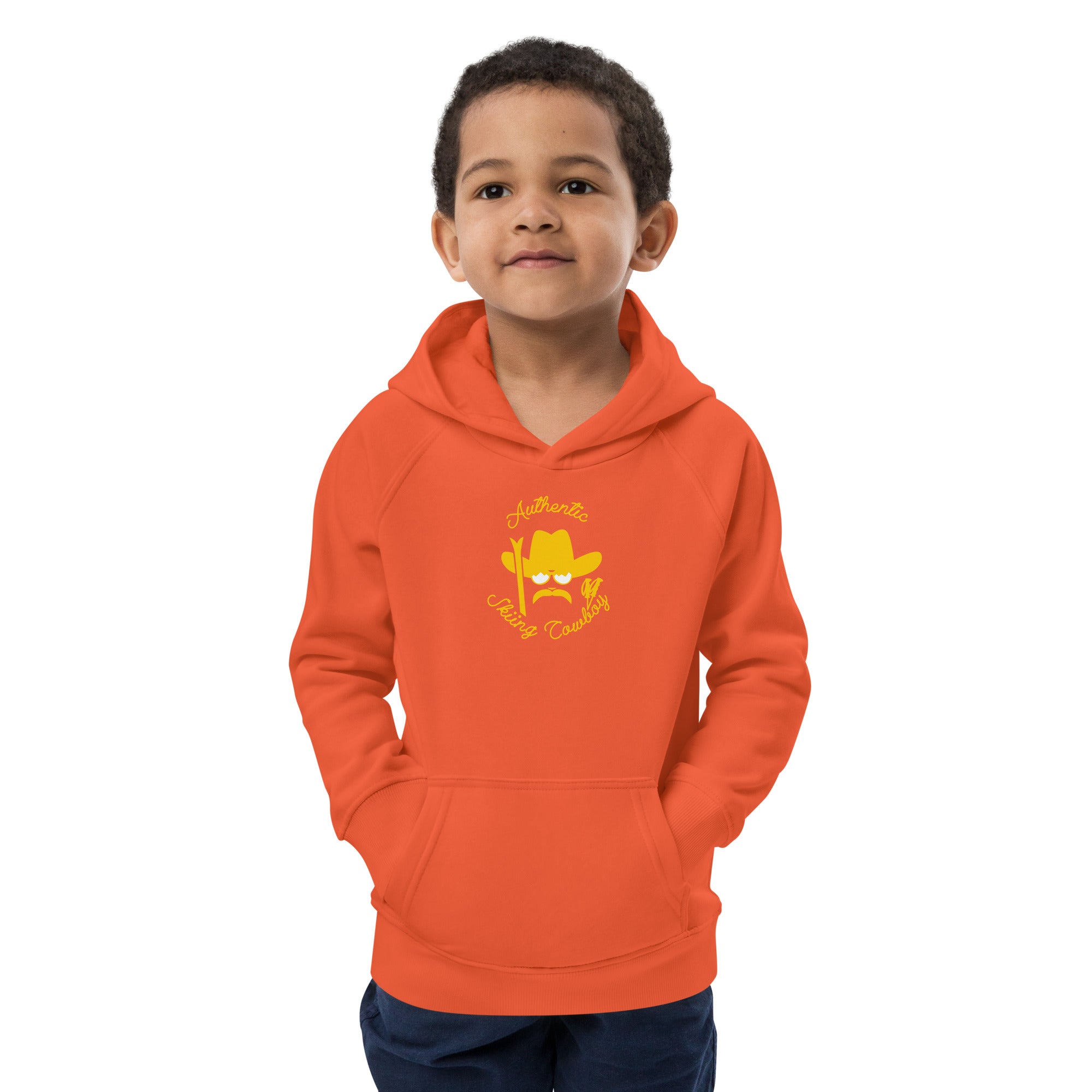 Kids eco hoodie Authentic Skiing Cowboy