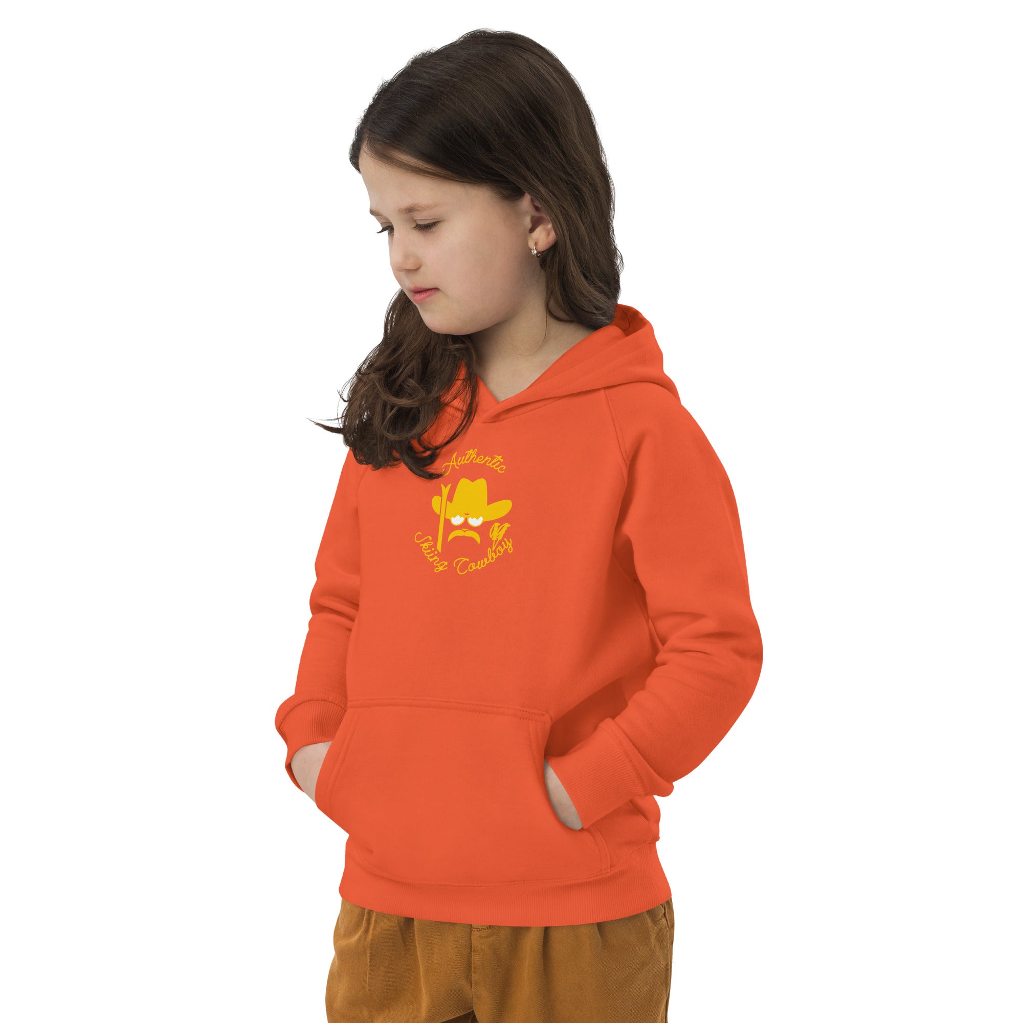 Sweat à capuche écologique pour enfants Authentic Skiing Cowboy