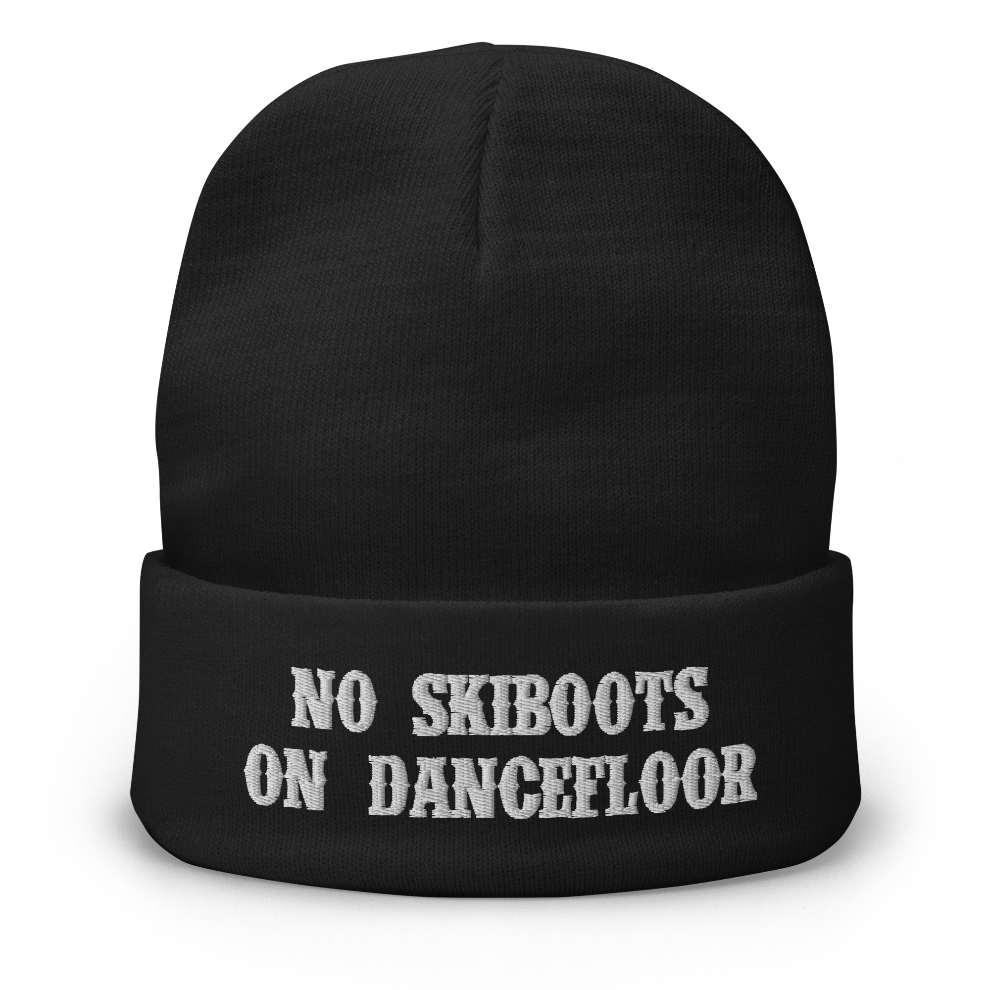 Ribbed beanie No Skiboots on Dancefloor white