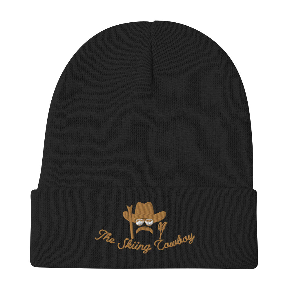 Ribbed beanie The Skiing Cowboy Old Gold