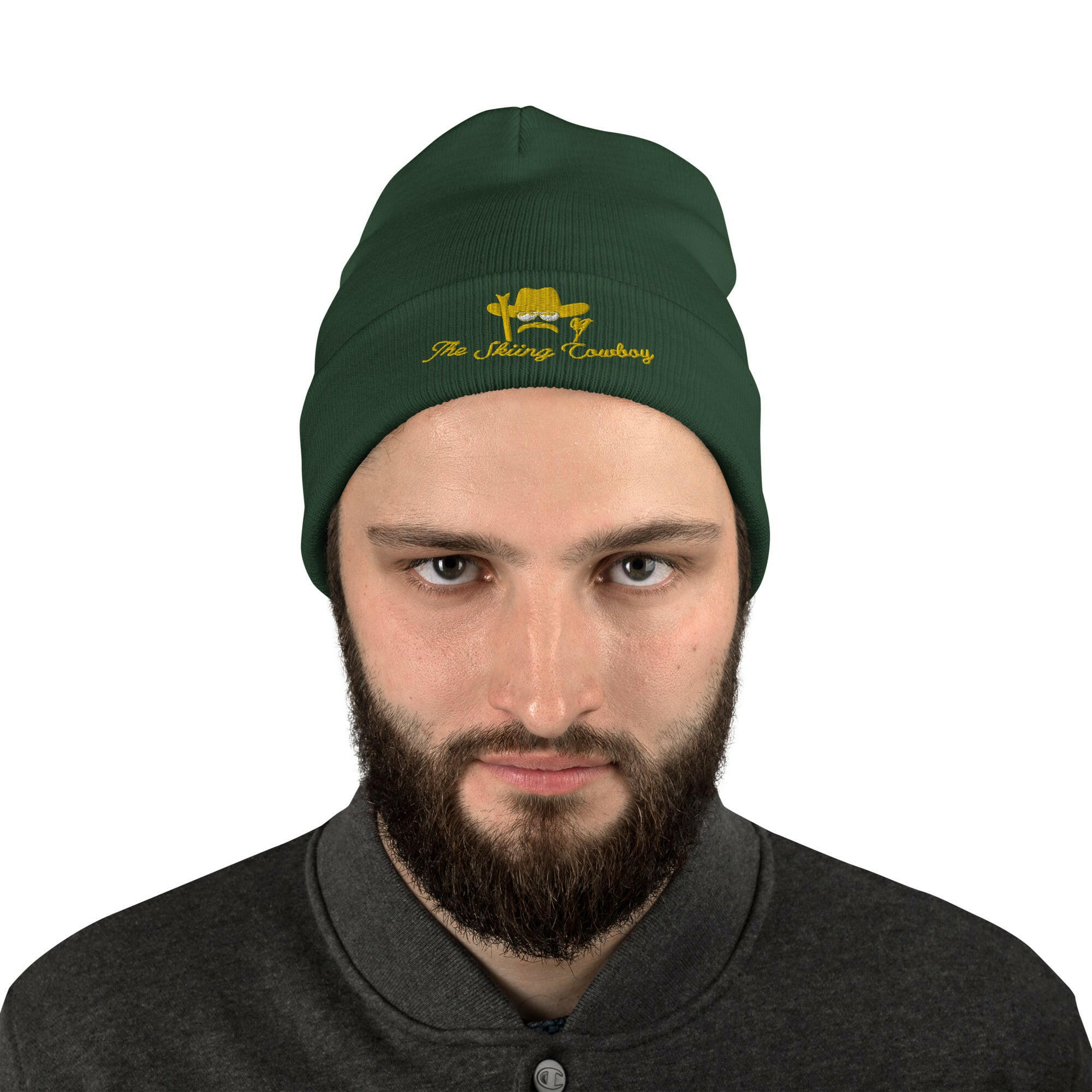 Ribbed beanie The Skiing Cowboy Gold