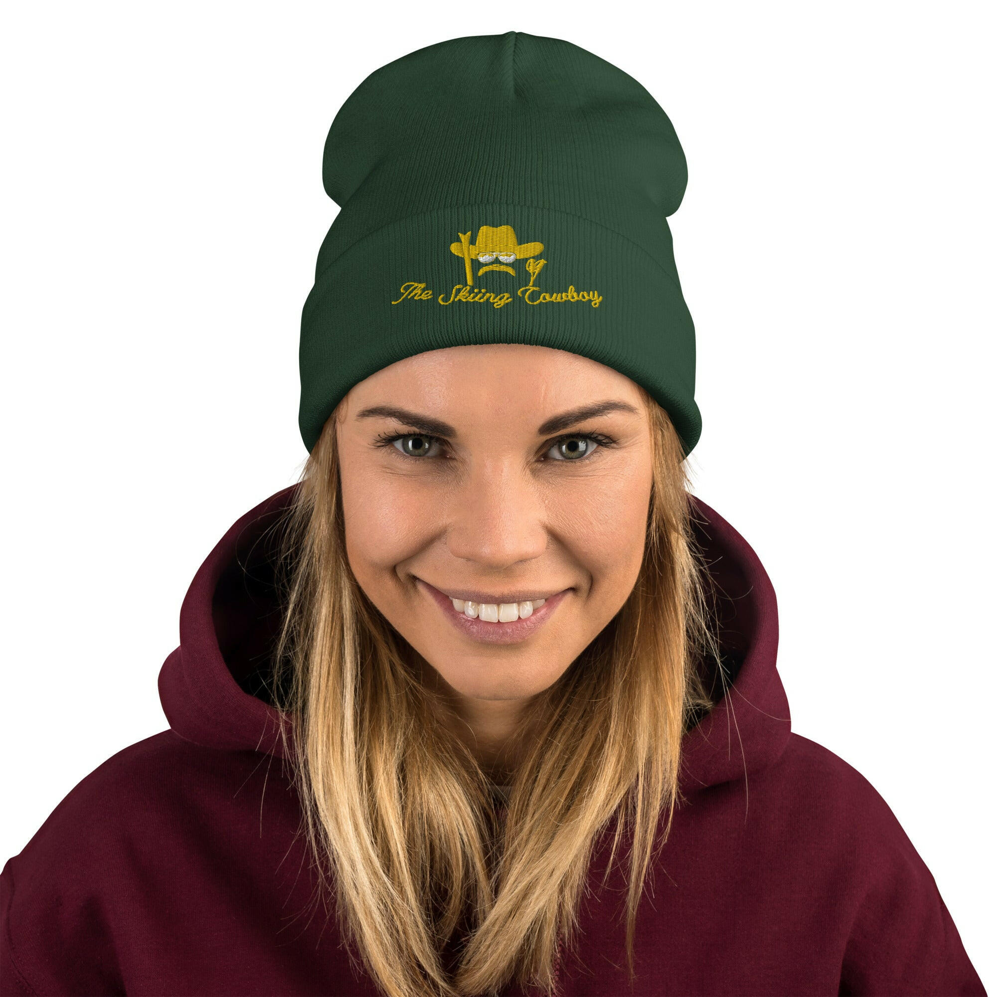 Ribbed beanie The Skiing Cowboy Gold