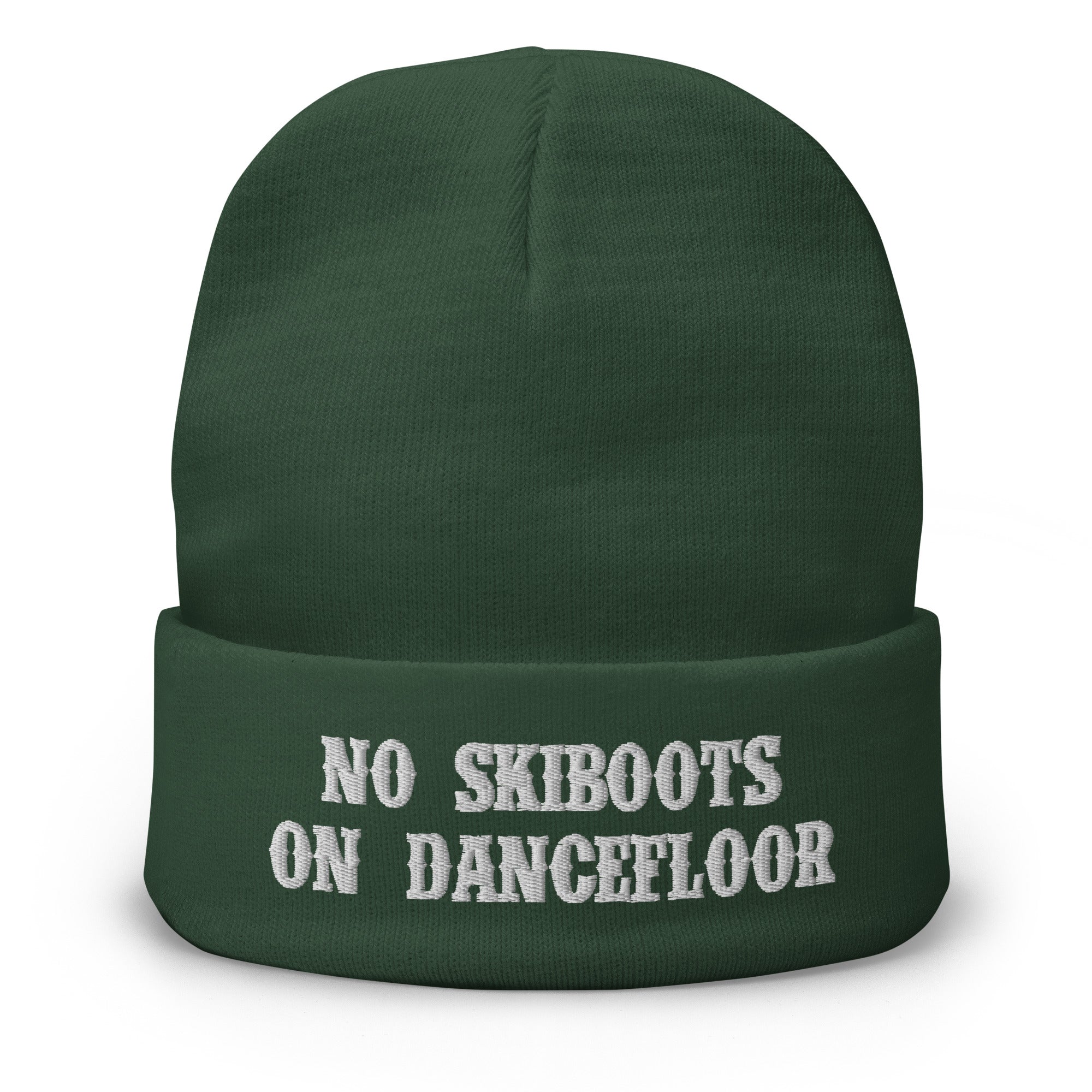 Ribbed beanie No Skiboots on Dancefloor white