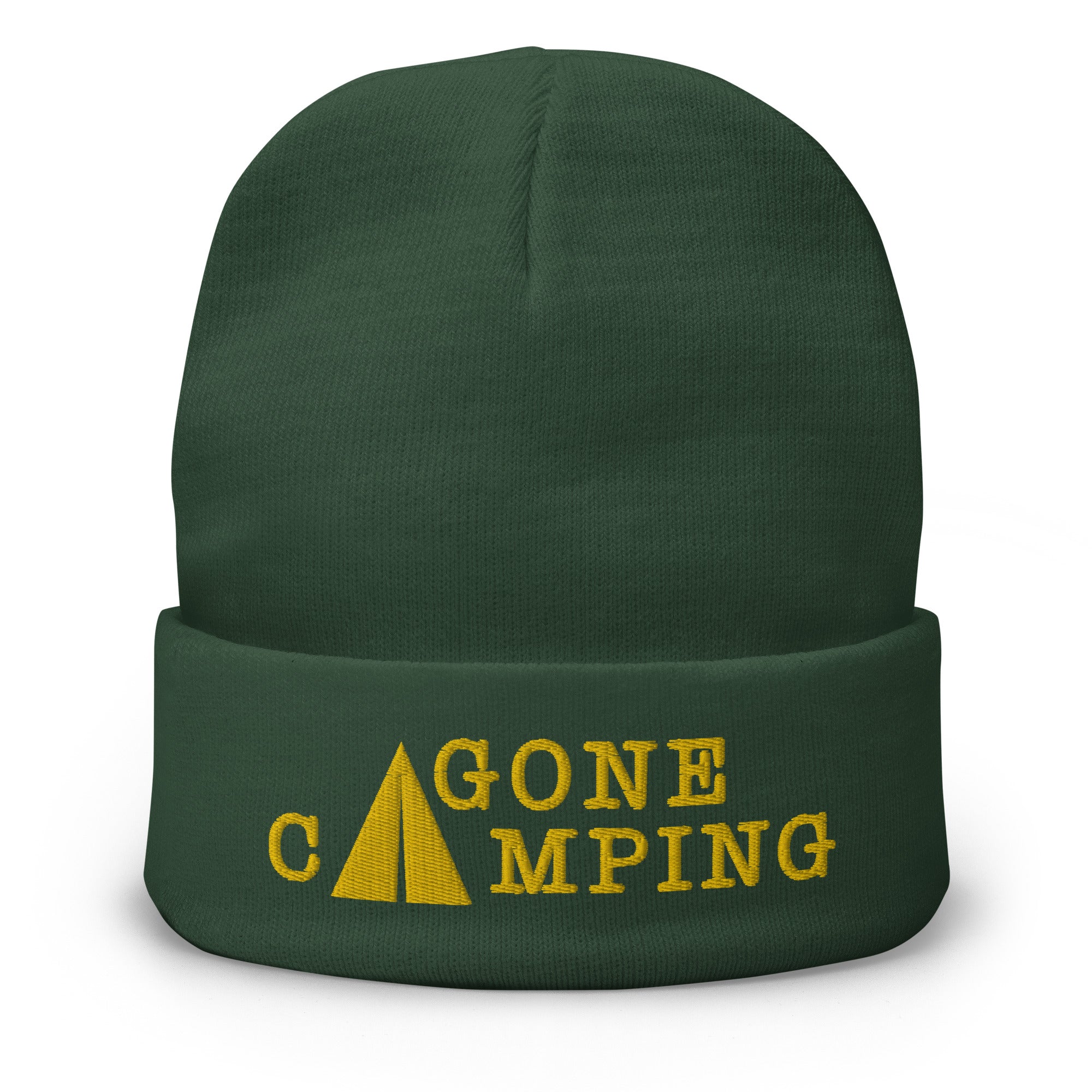 Ribbed beanie Gone Camping Gold