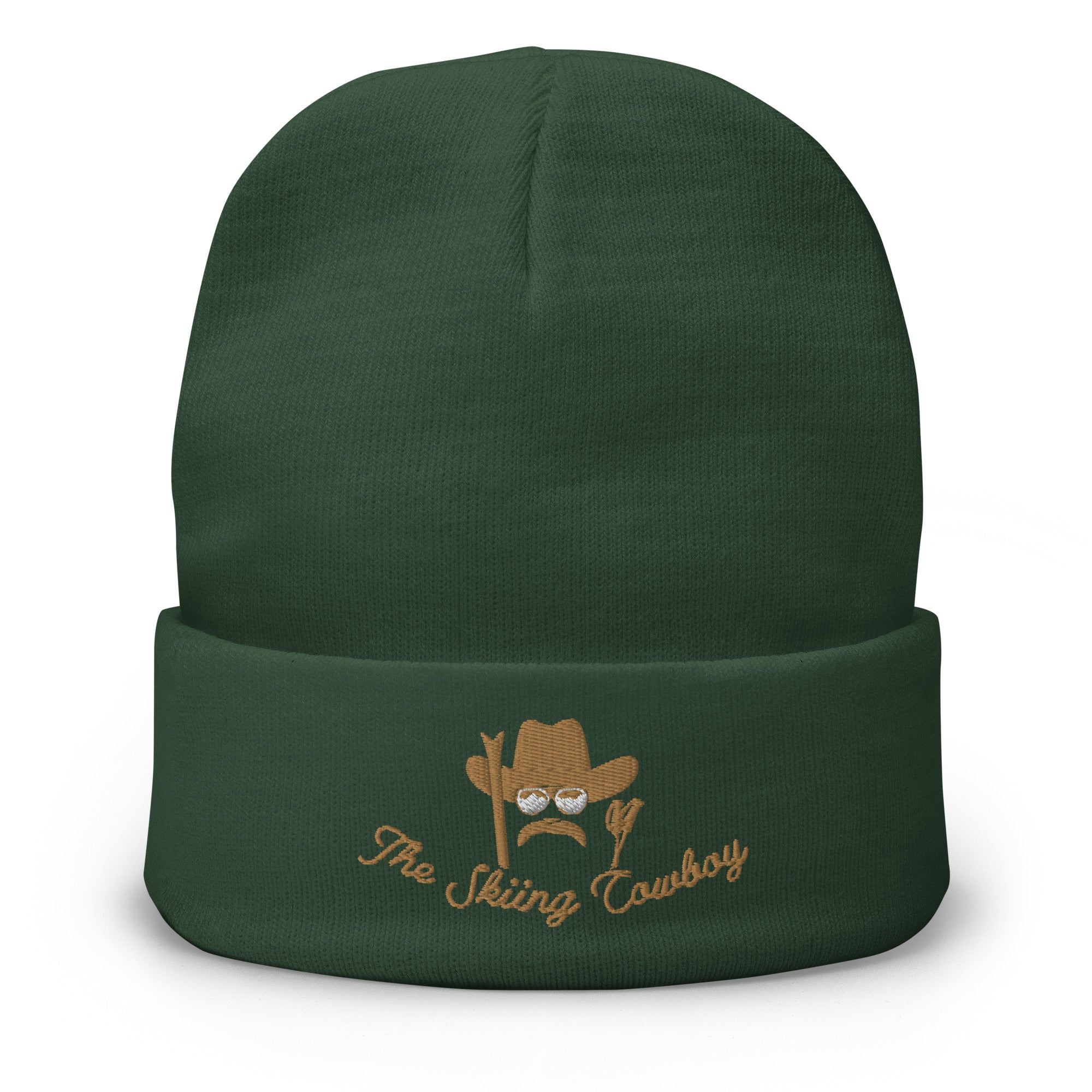 Ribbed beanie The Skiing Cowboy Old Gold