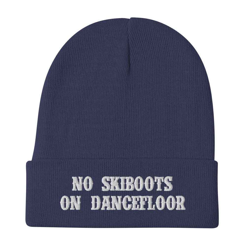 Ribbed beanie No Skiboots on Dancefloor white