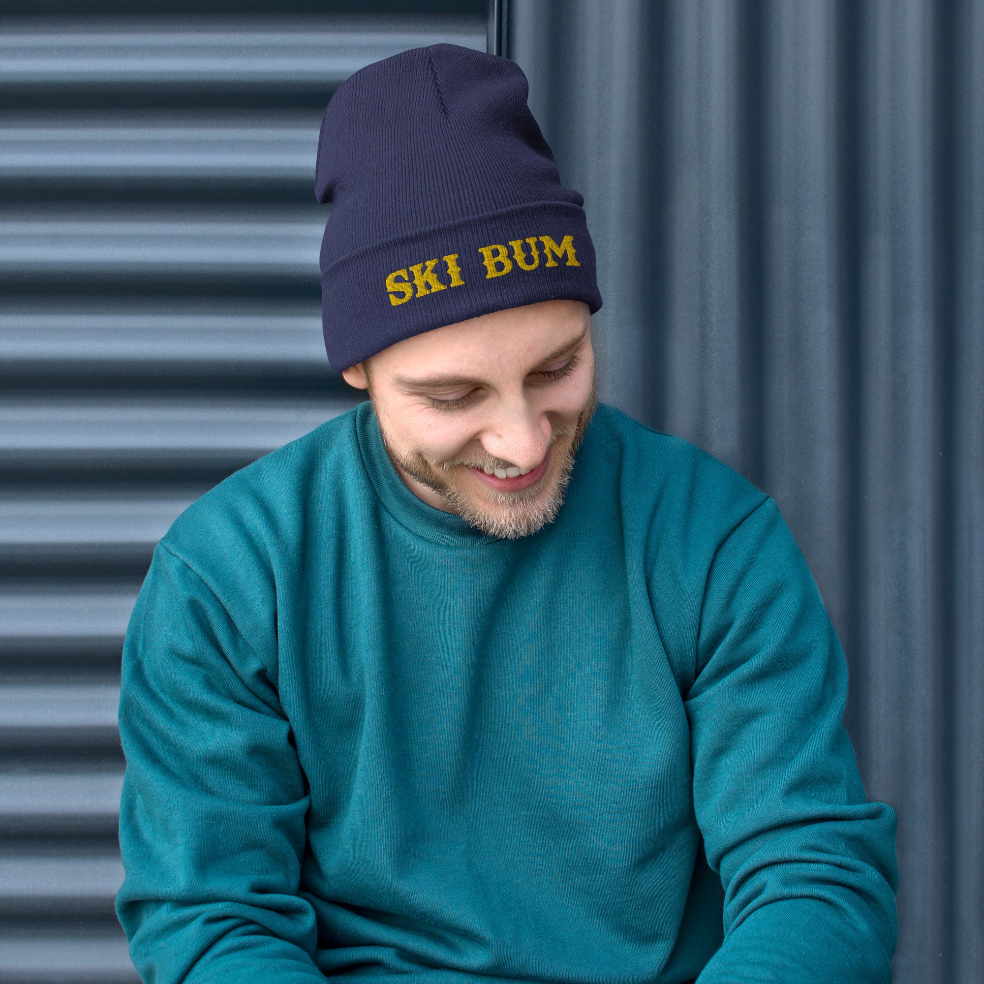 Ribbed beanie Ski Bum Gold