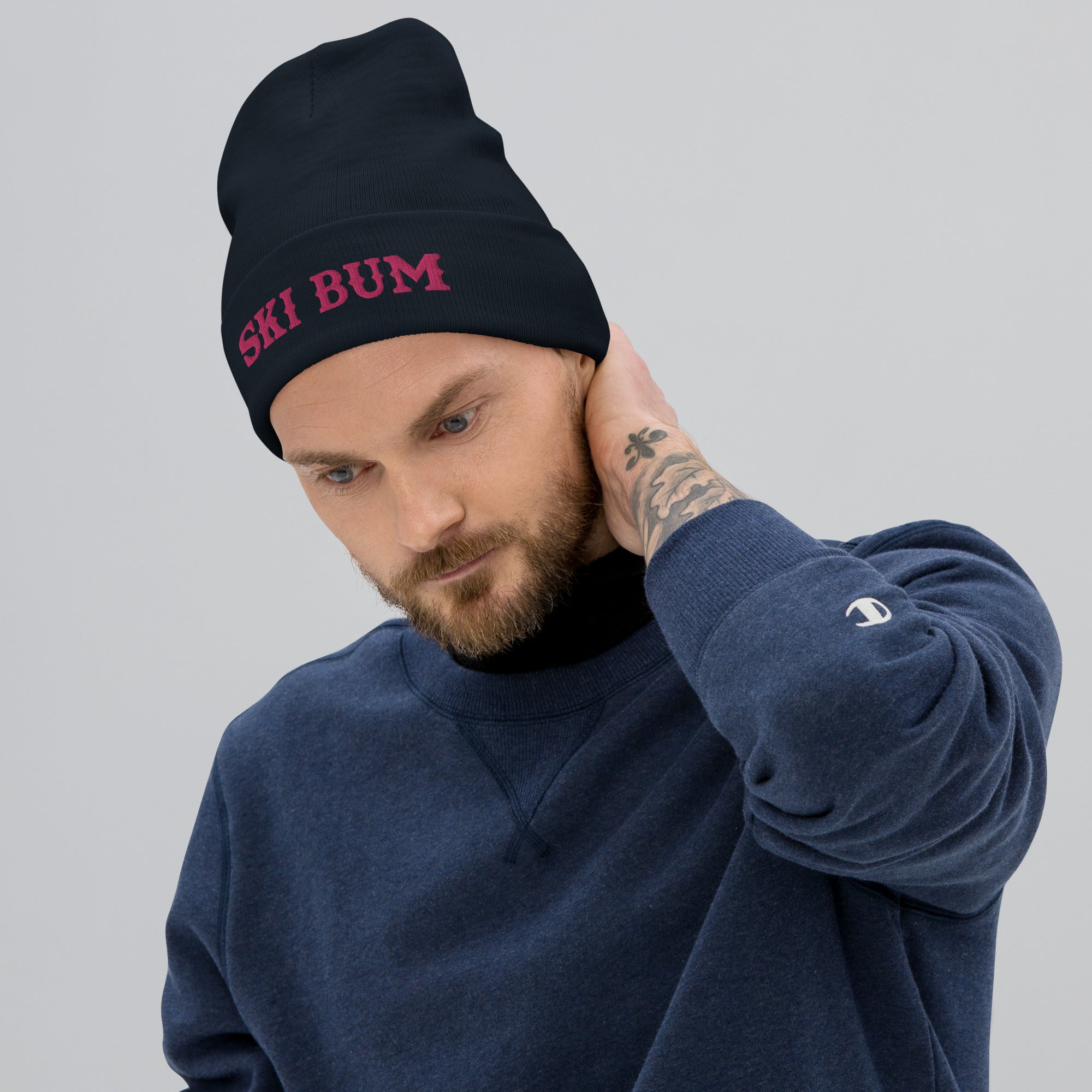 Ribbed beanie Ski Bum Flamingo