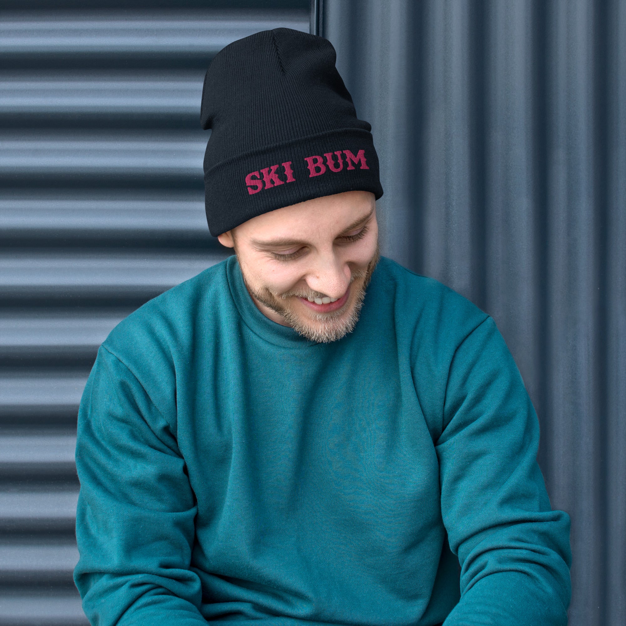 Ribbed beanie Ski Bum Flamingo