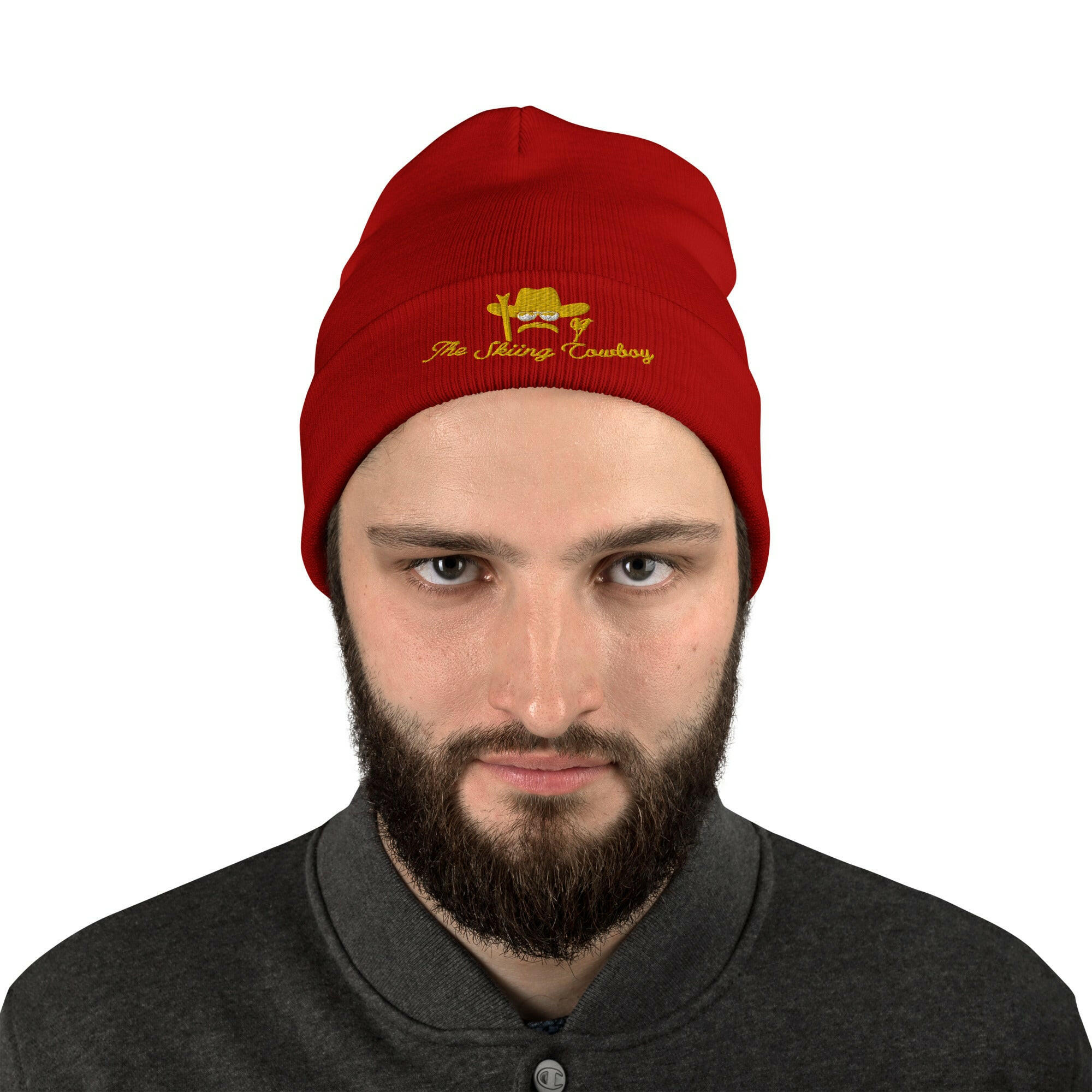 Ribbed beanie The Skiing Cowboy Gold