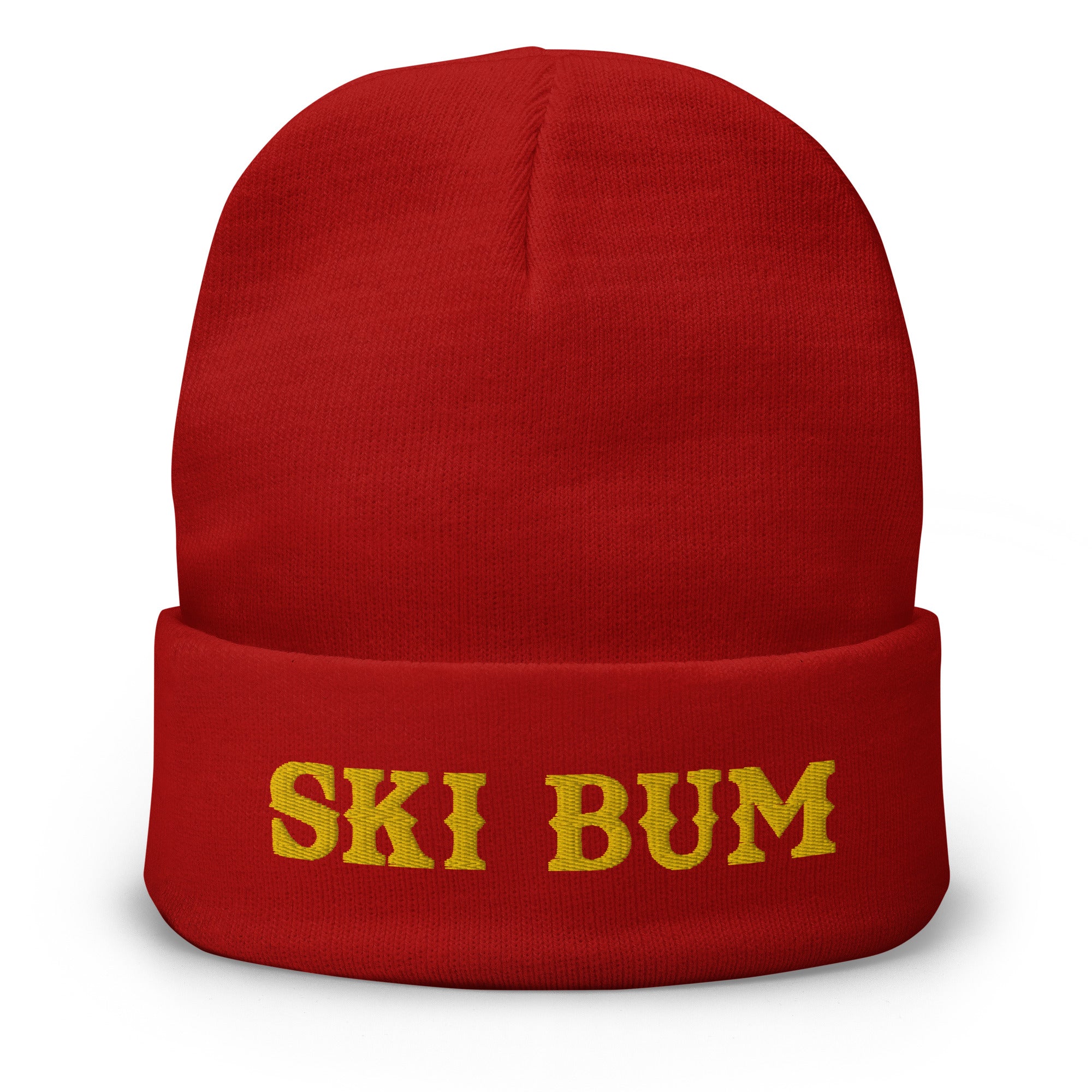 Bonnet en tricot côtelé Ski Bum Doré