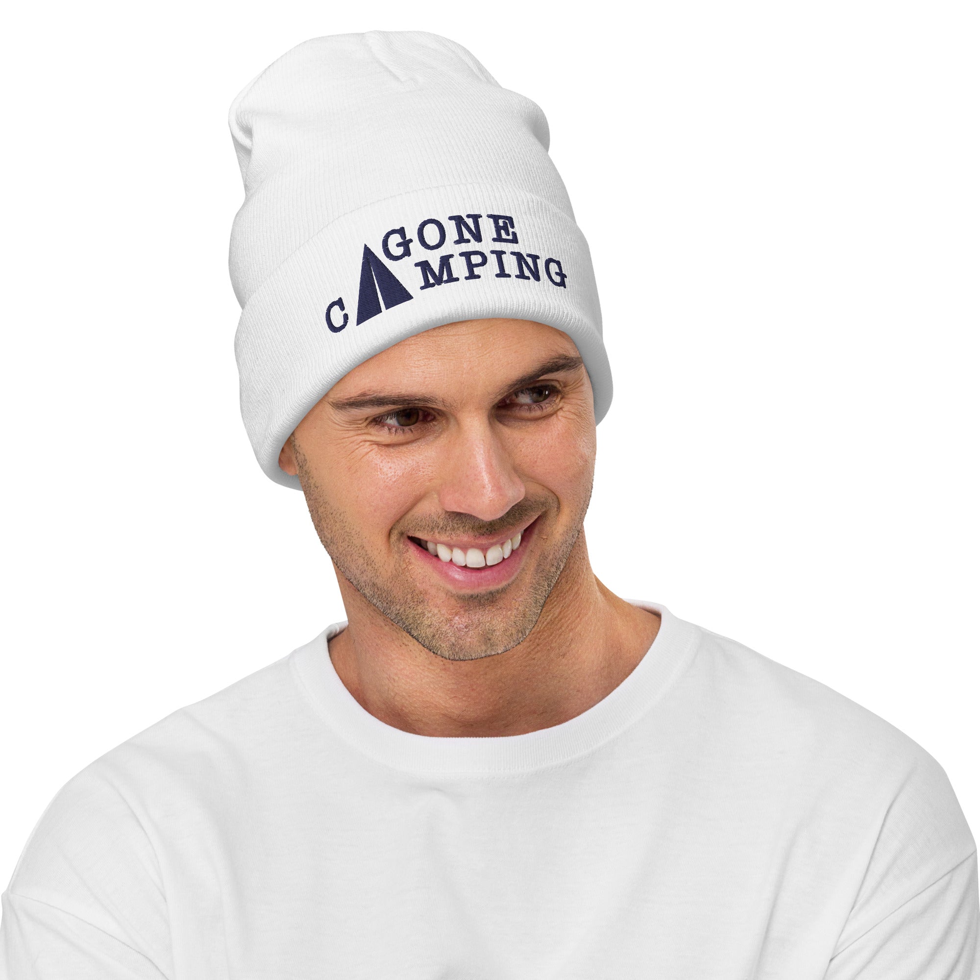 Ribbed beanie Gone Camping Navy