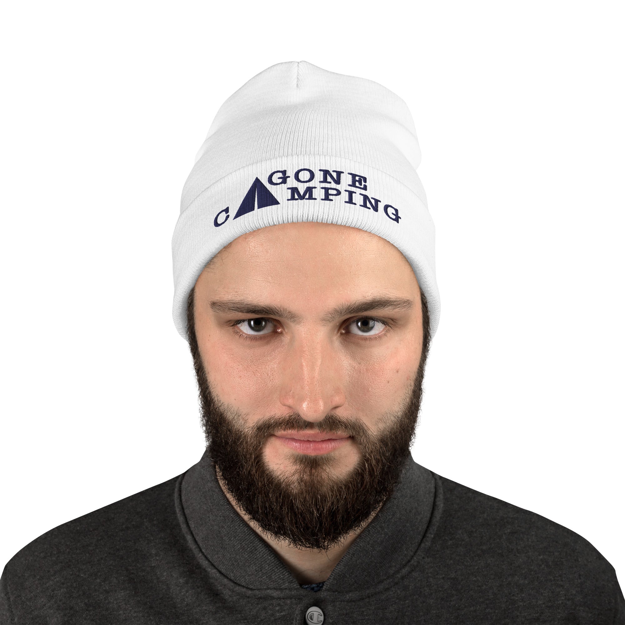 Ribbed beanie Gone Camping Navy