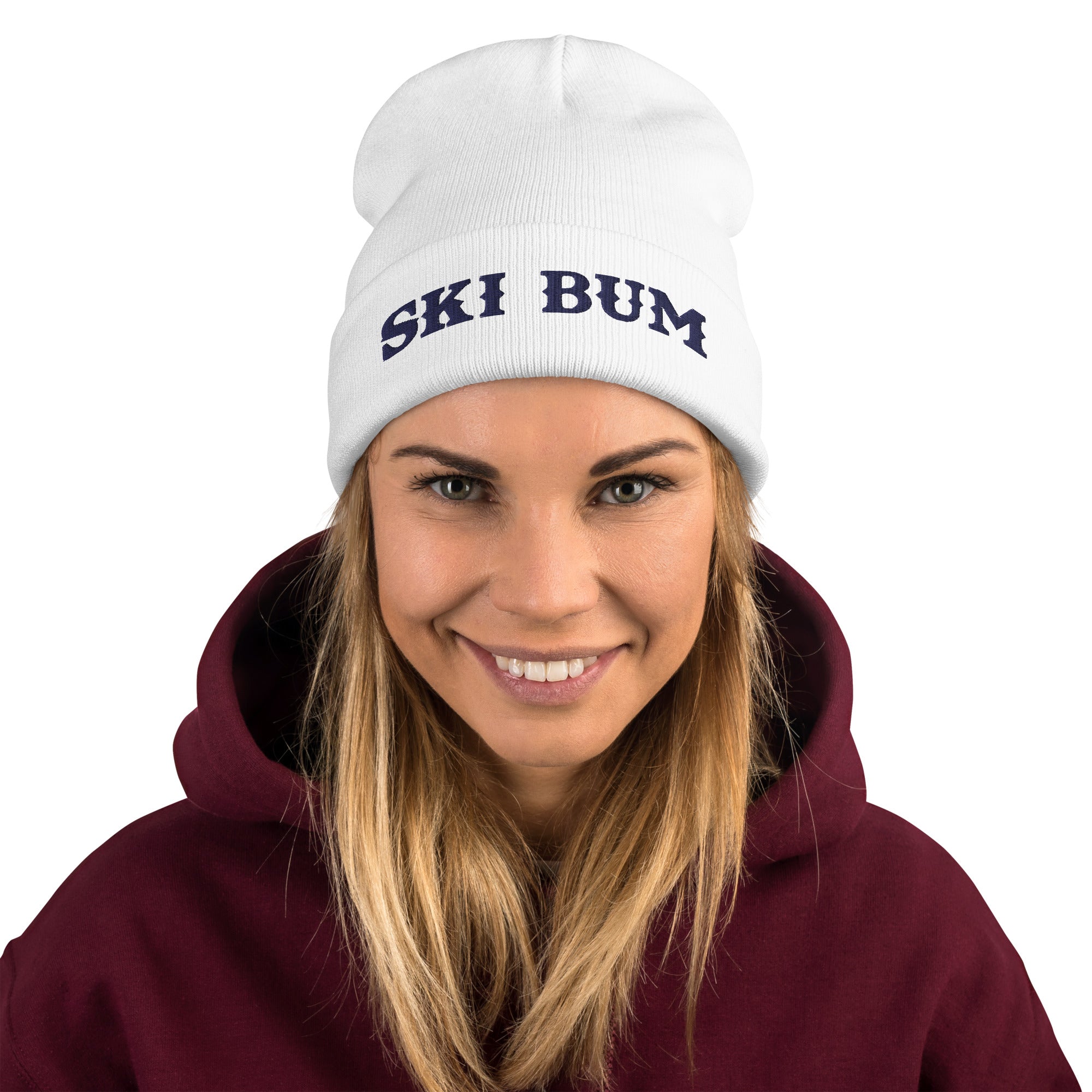 Bonnet en tricot côtelé Ski Bum Navy