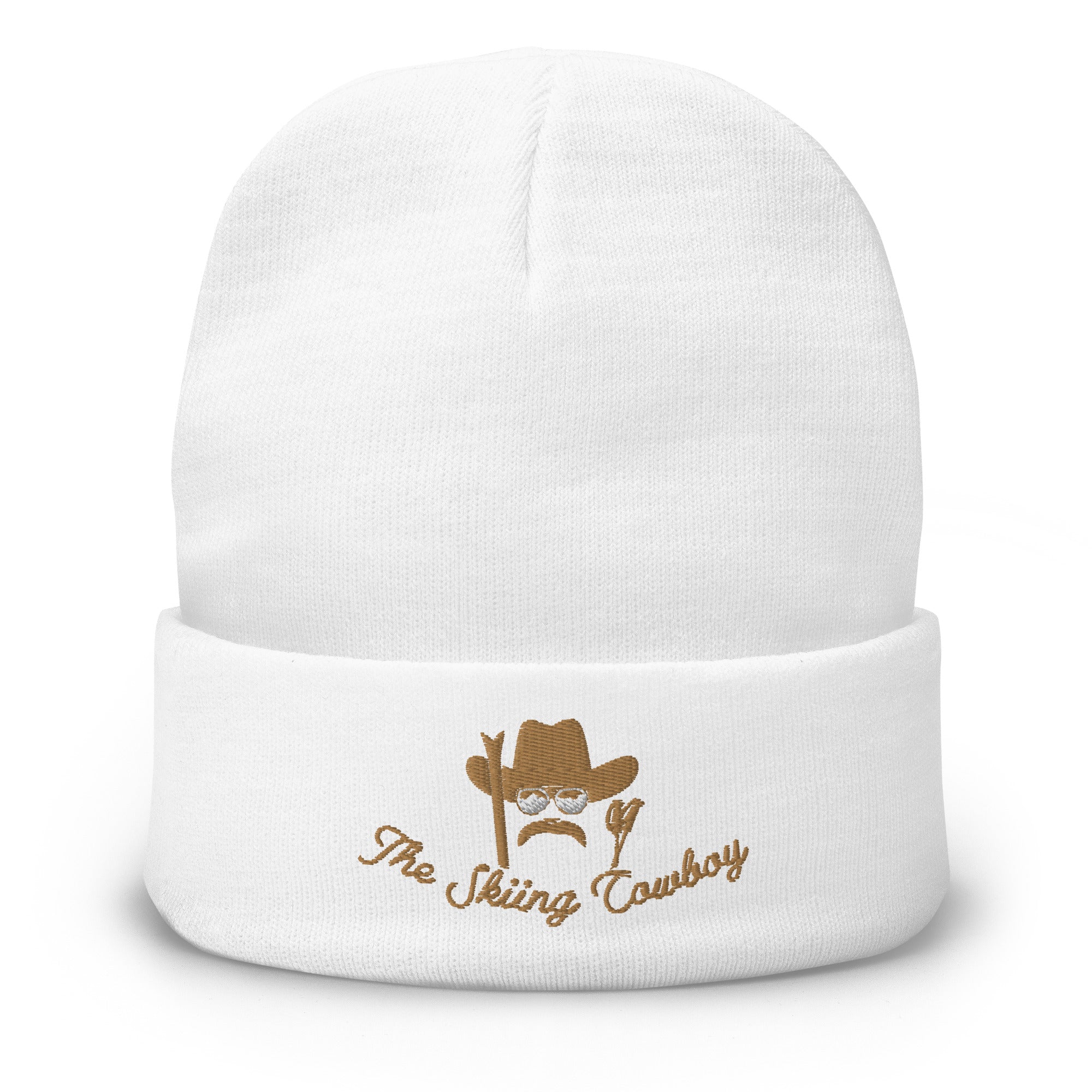 Ribbed beanie The Skiing Cowboy Old Gold