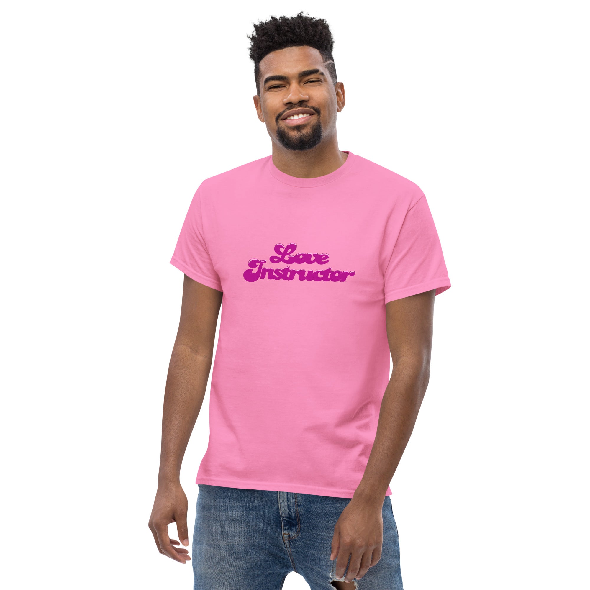 T-shirt classique homme Love Instructor sur couleurs vives