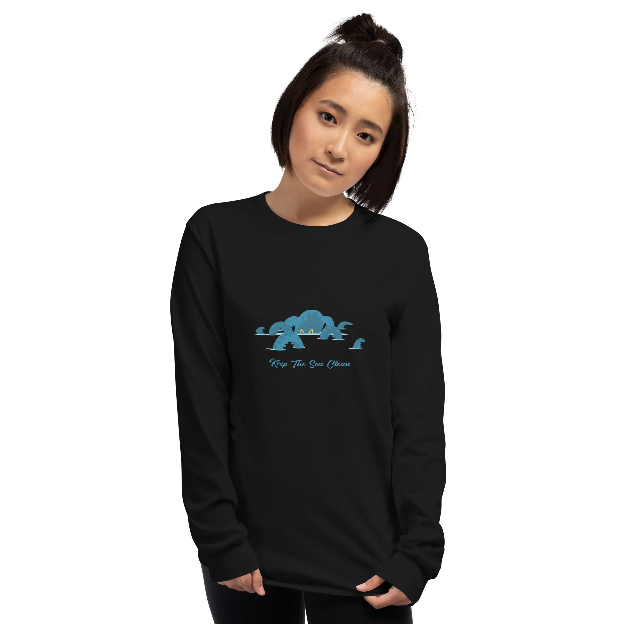 Heavy Blend long-sleeved t-shirt Octopus Blue