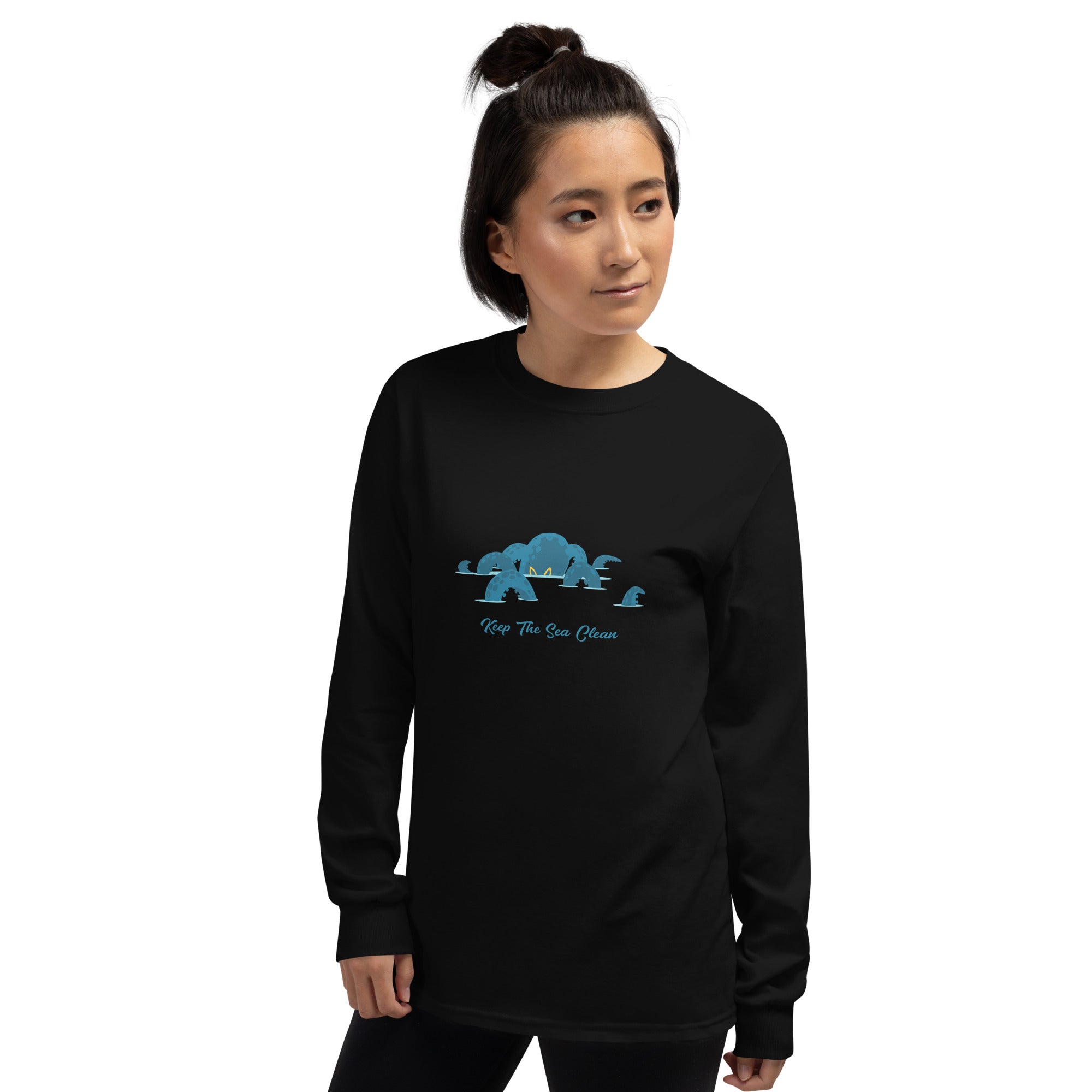 Heavy Blend long-sleeved t-shirt Octopus Blue