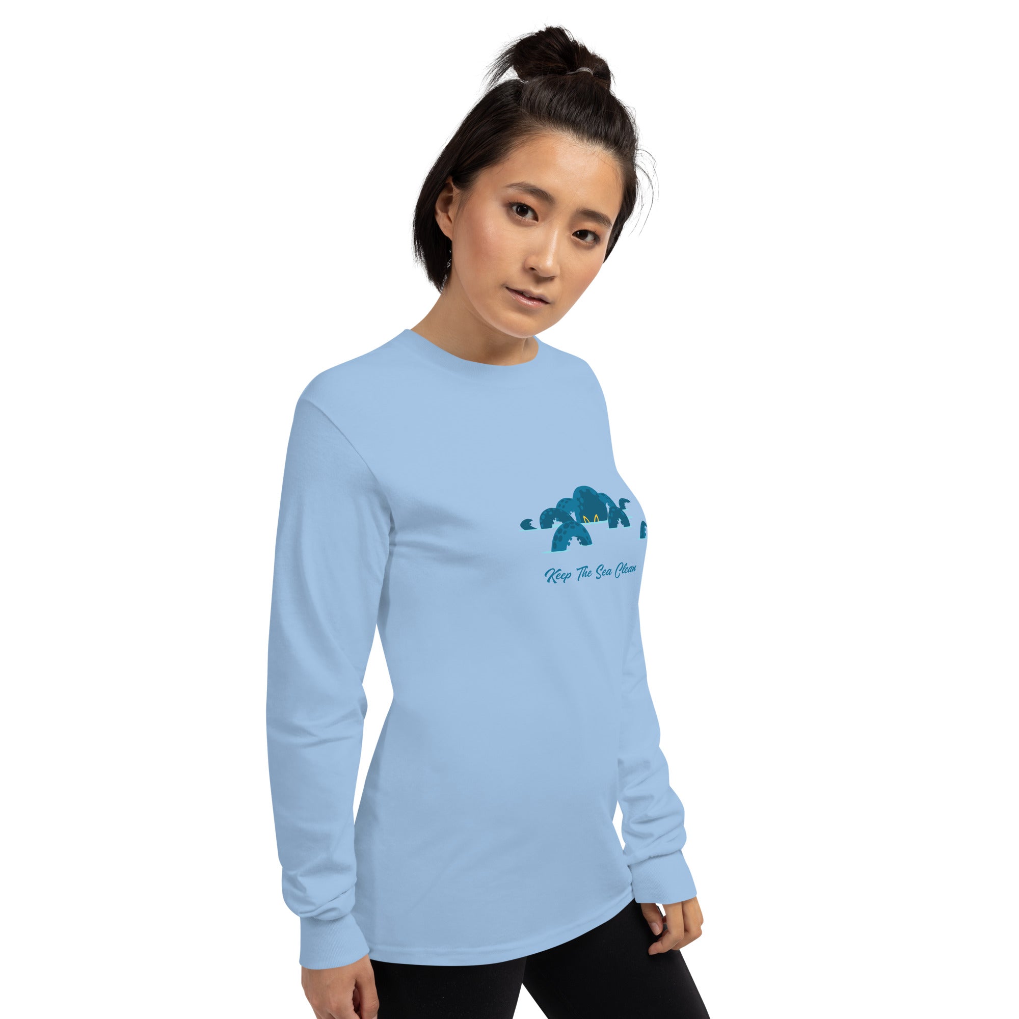 Heavy Blend long-sleeved t-shirt Octopus Blue