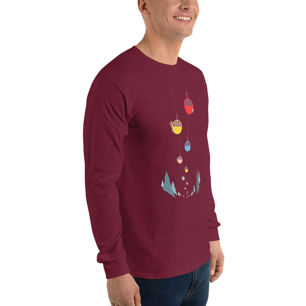 Heavy Blend long-sleeved t-shirt Gondolas in the mist