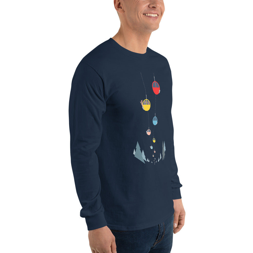 Heavy Blend long-sleeved t-shirt Gondolas in the mist