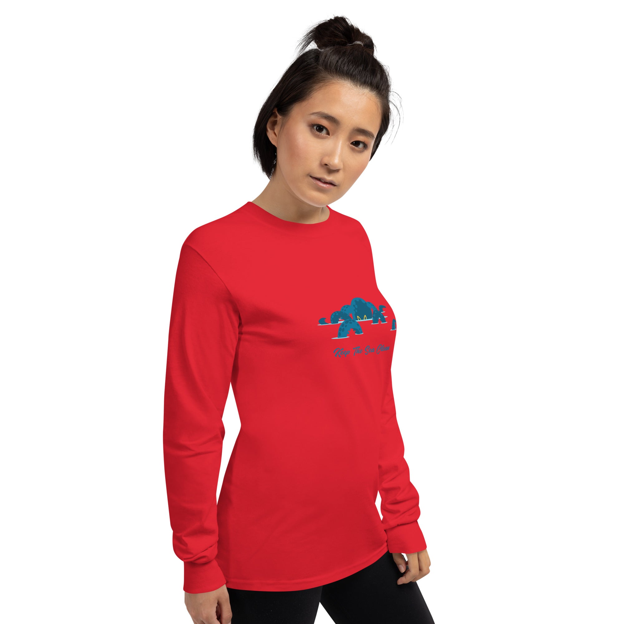 Heavy Blend long-sleeved t-shirt Octopus Blue