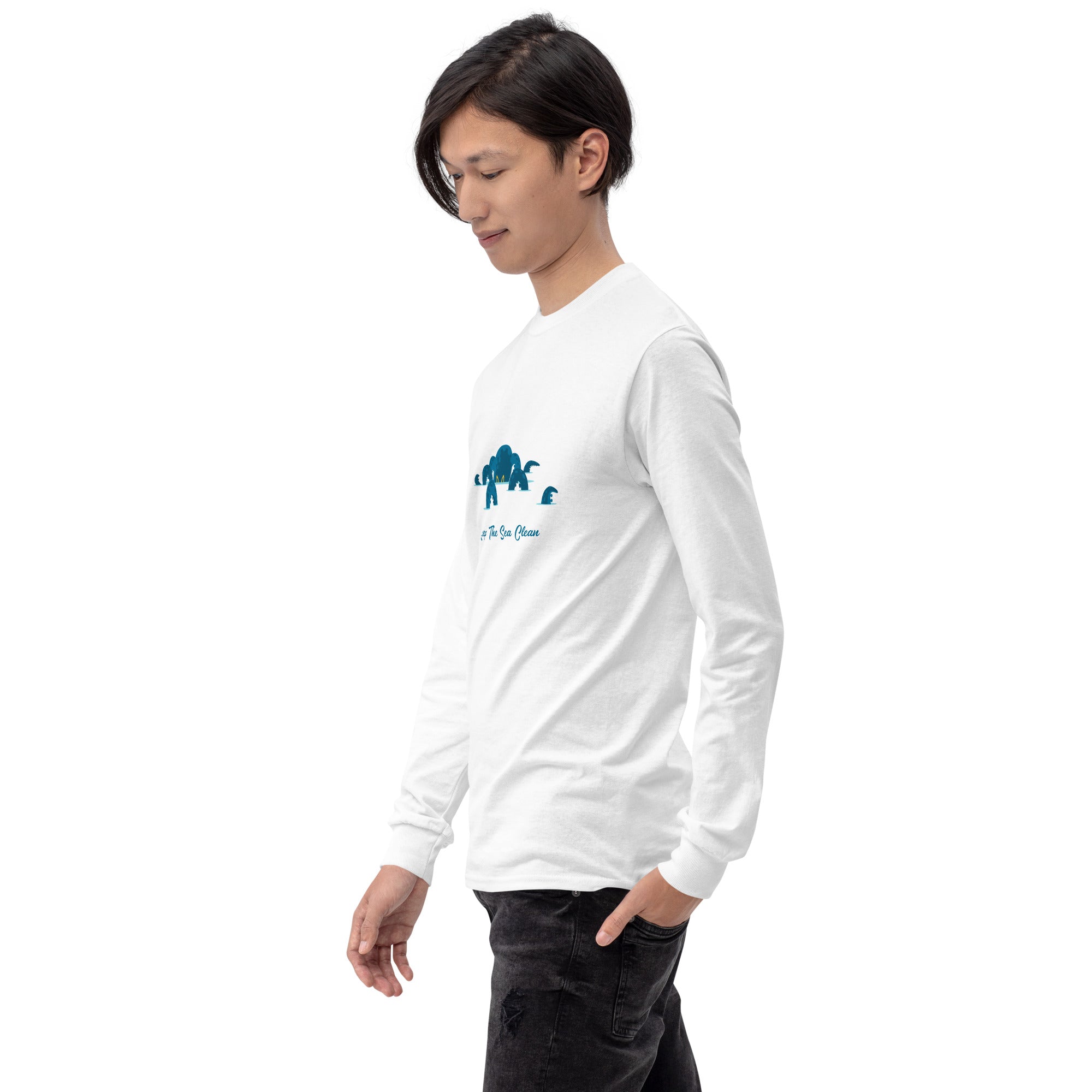 Heavy Blend long-sleeved t-shirt Octopus Blue