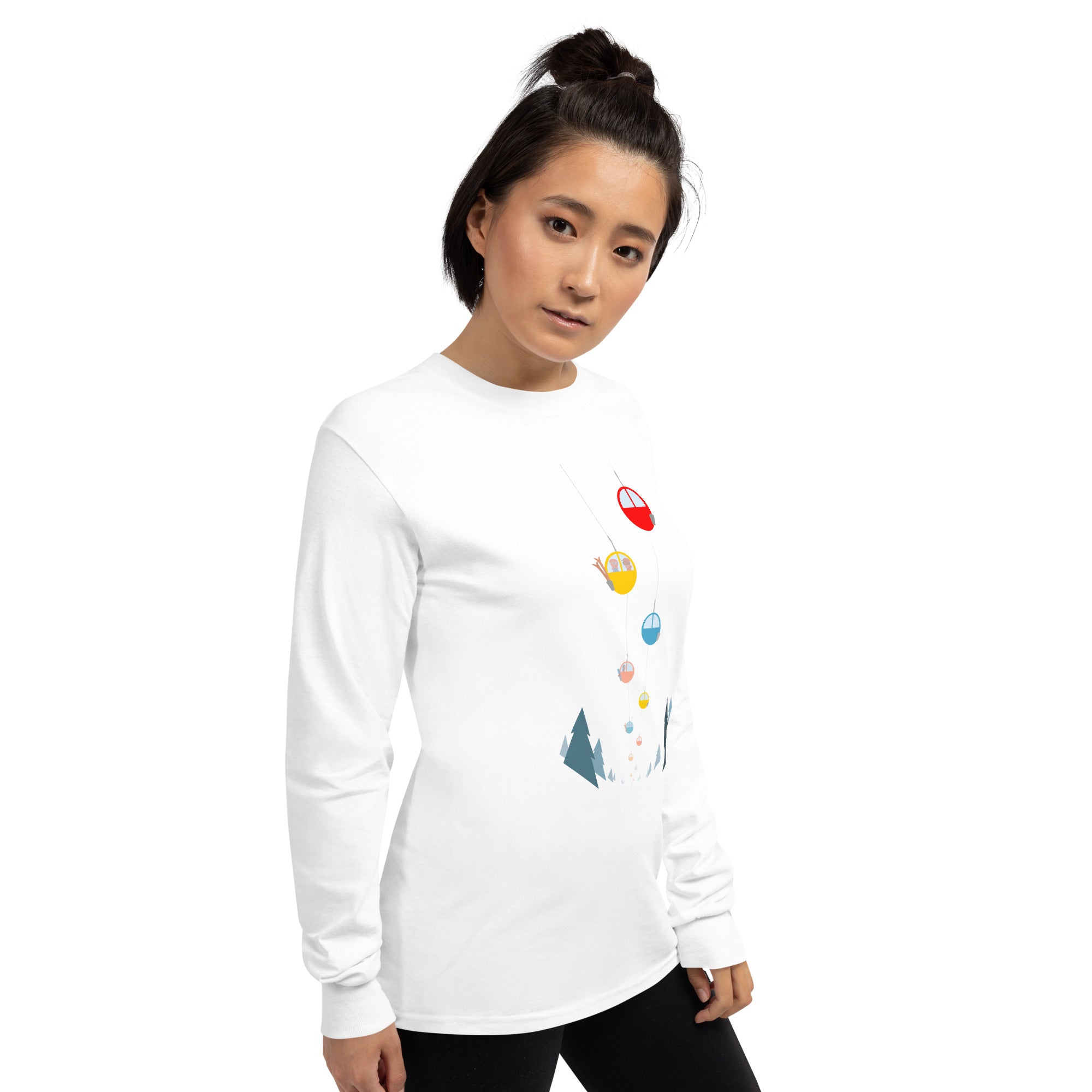 Heavy Blend long-sleeved t-shirt Gondolas in the mist