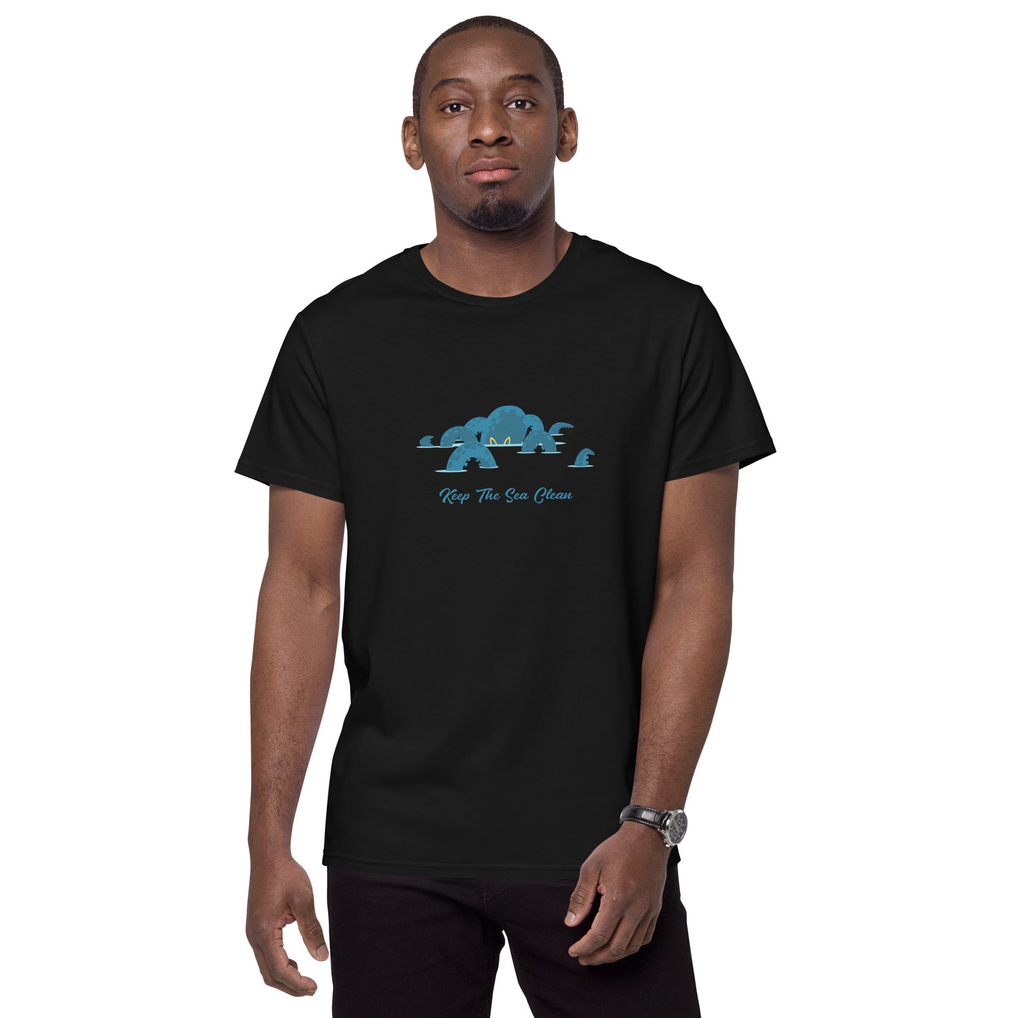 Men's premium cotton t-shirt Octopus Blue