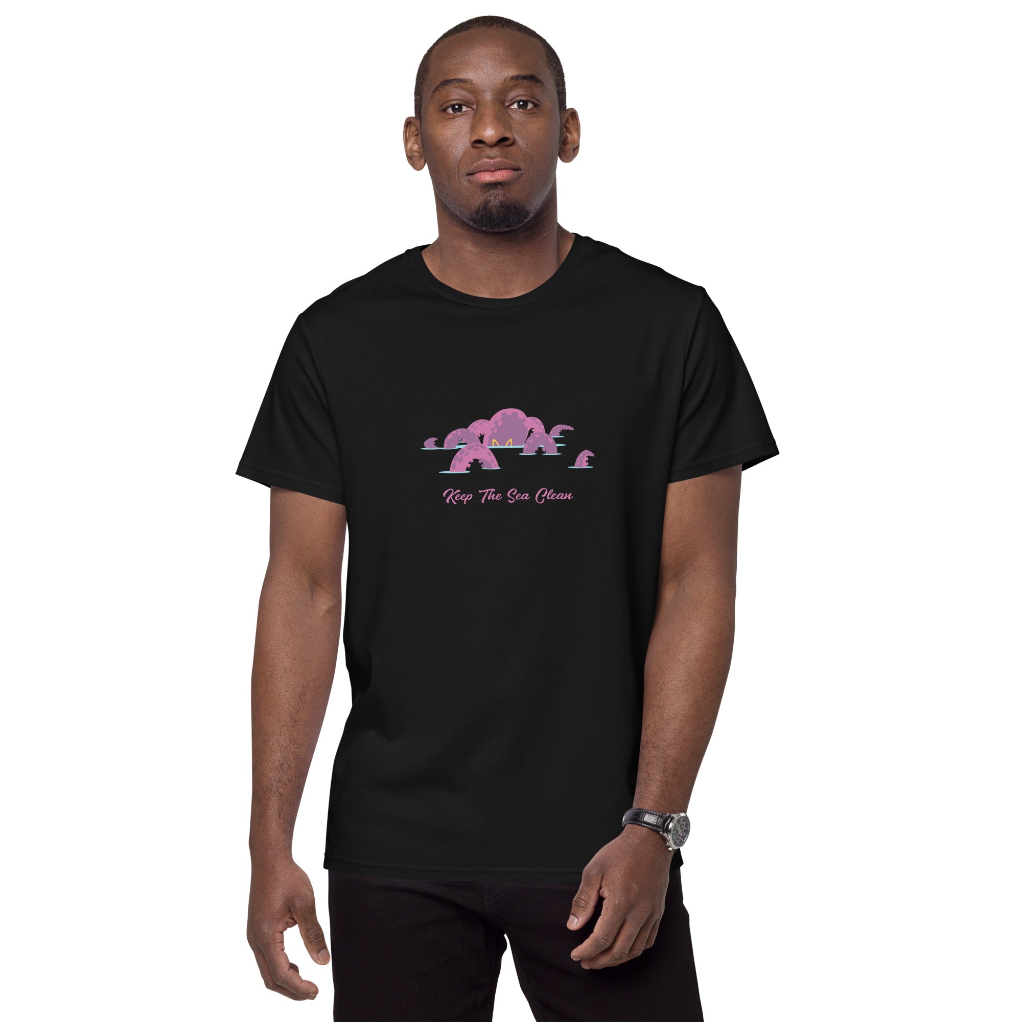 T-shirt premium en coton homme Octopus Purple