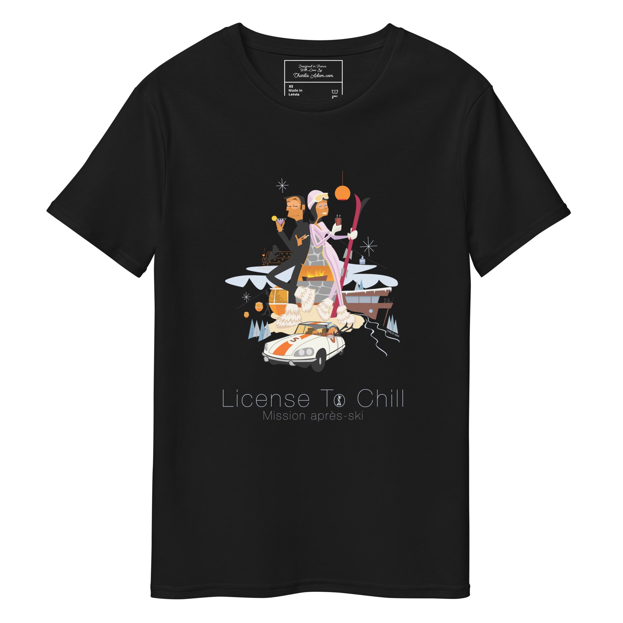 T-shirt premium en coton homme License To Chill Mission Après-Ski