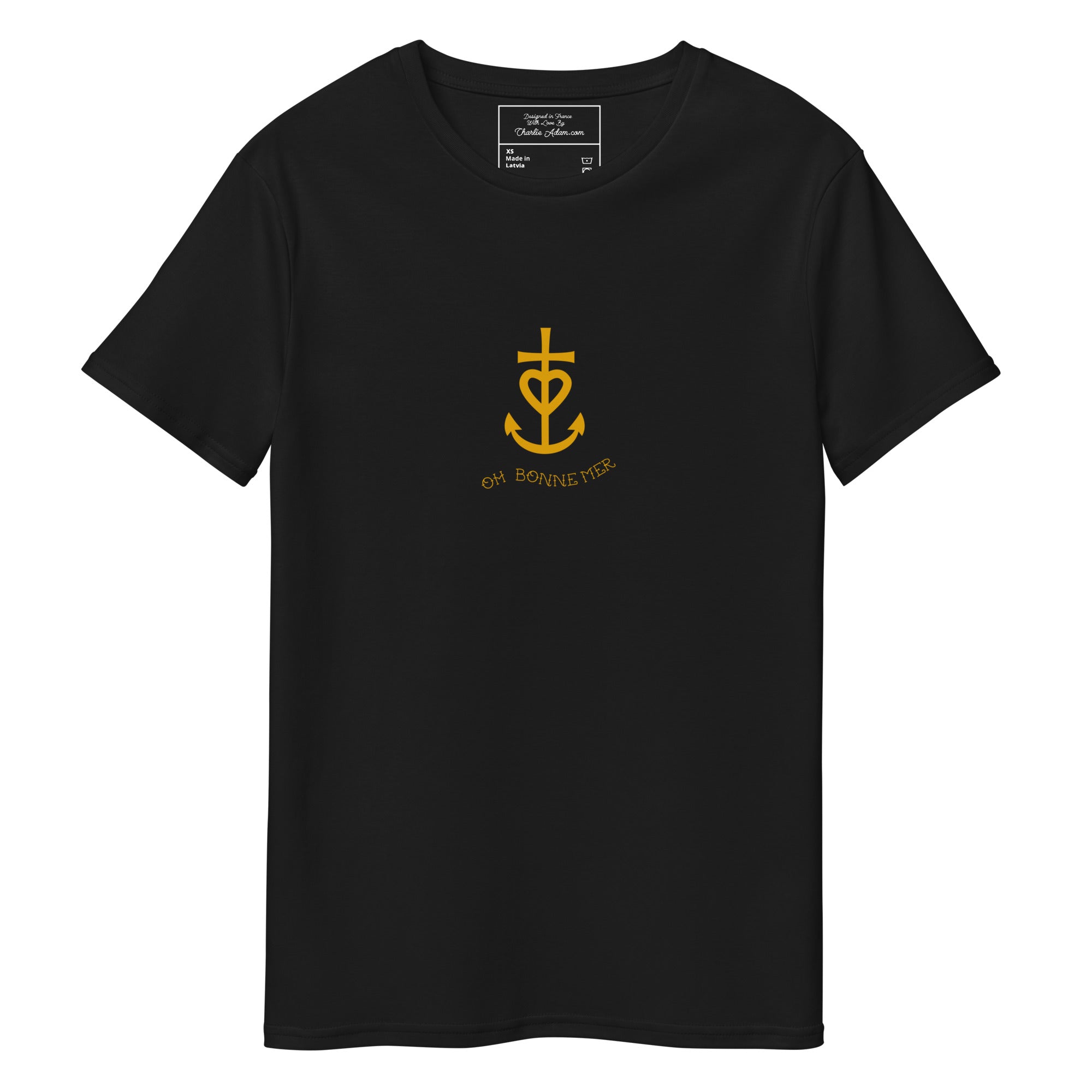 Men's premium cotton t-shirt Croix de Camargue Gold