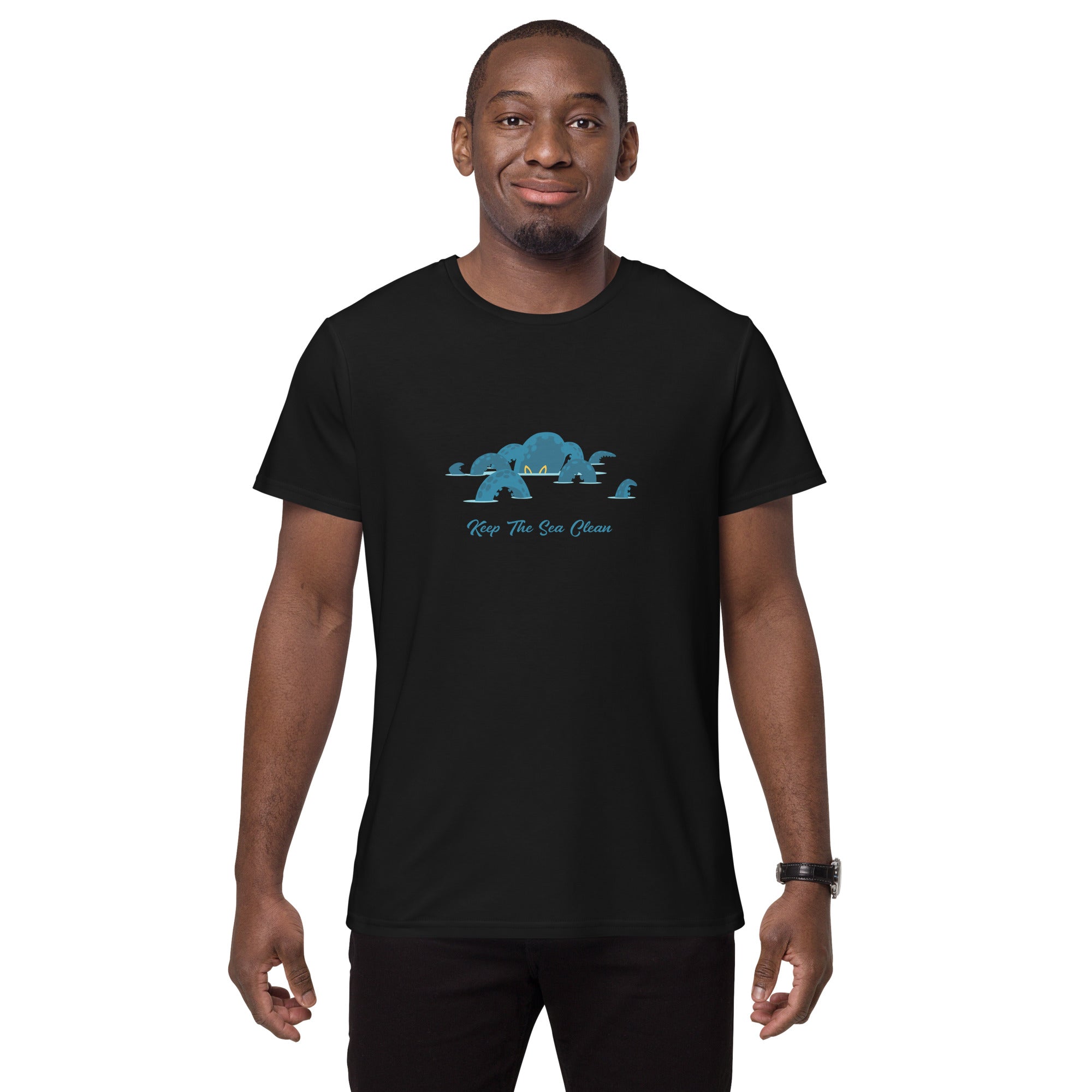 T-shirt premium en coton homme Octopus Blue