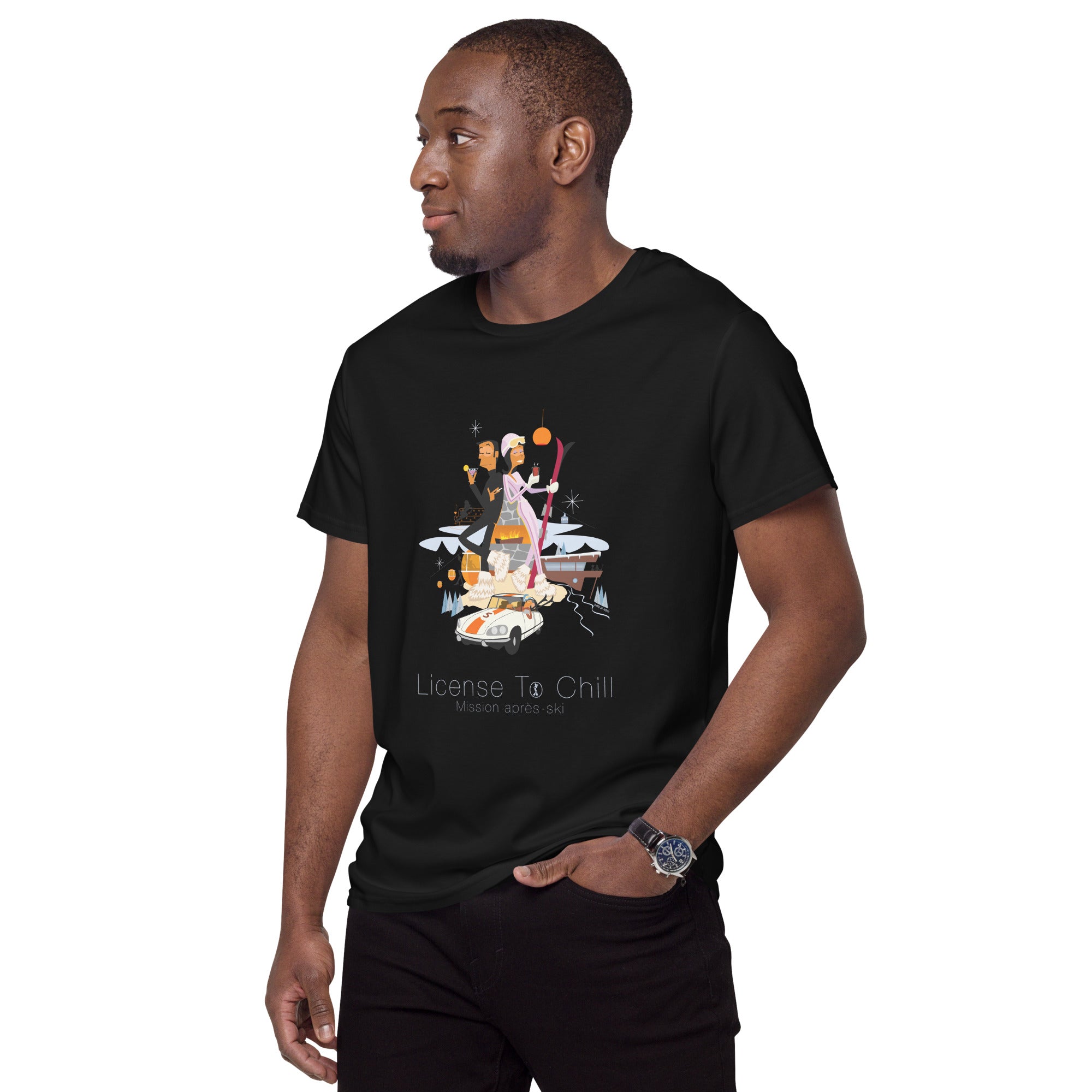 T-shirt premium en coton homme License To Chill Mission Après-Ski