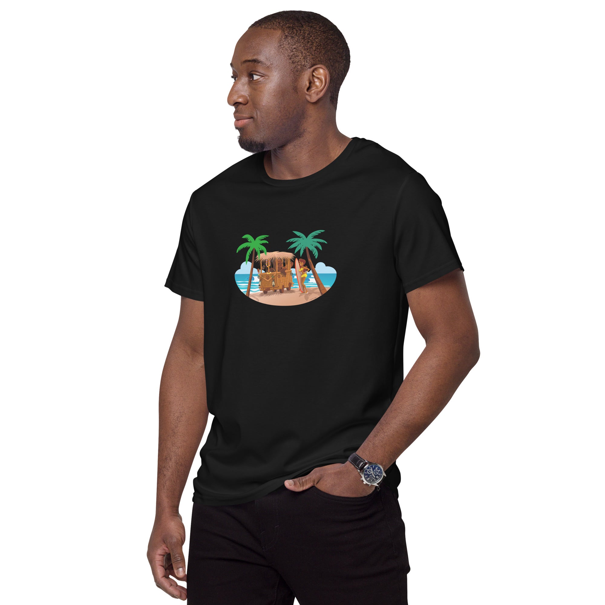 T-shirt premium en coton homme Tiki Kombi