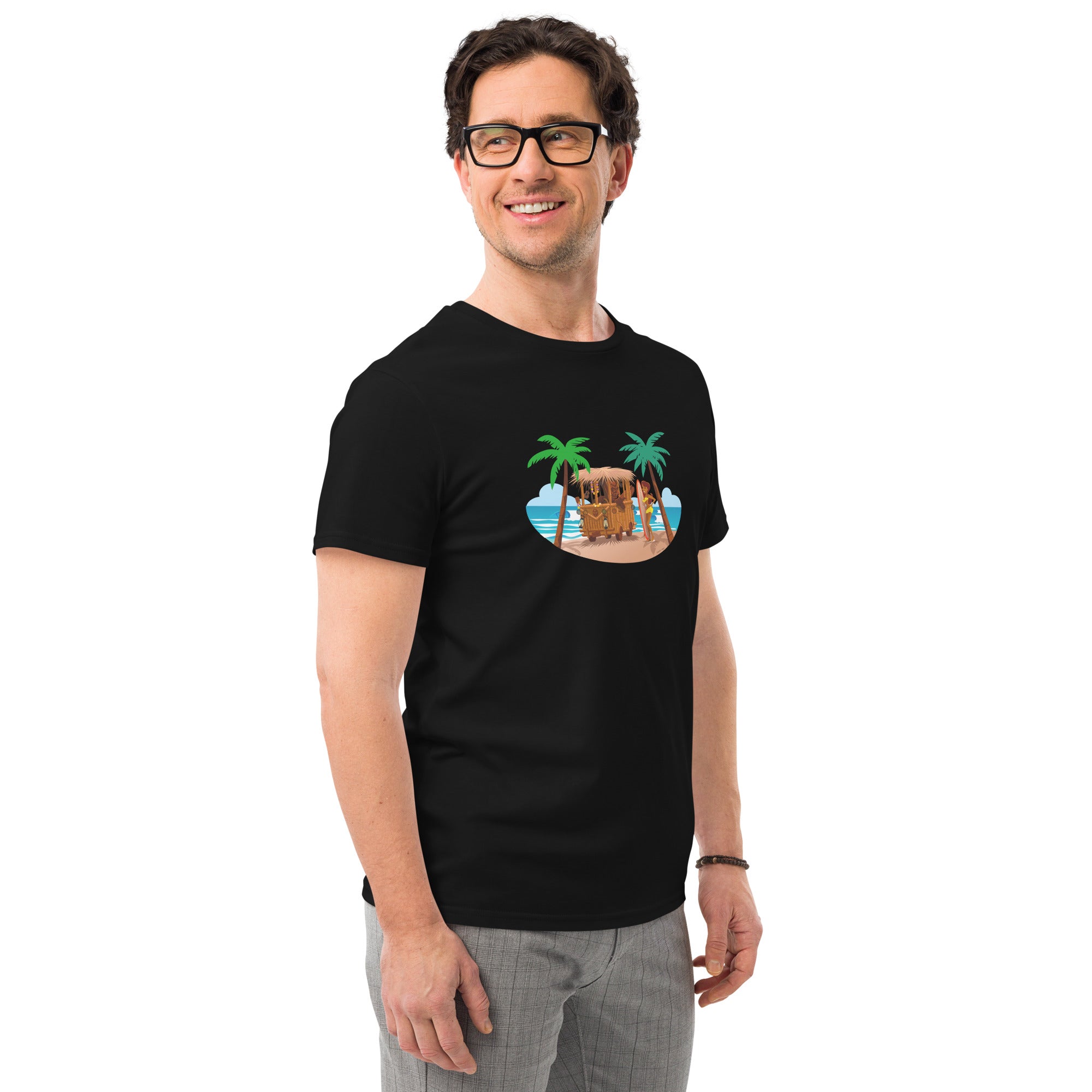 Men's premium cotton t-shirt Tiki Kombi