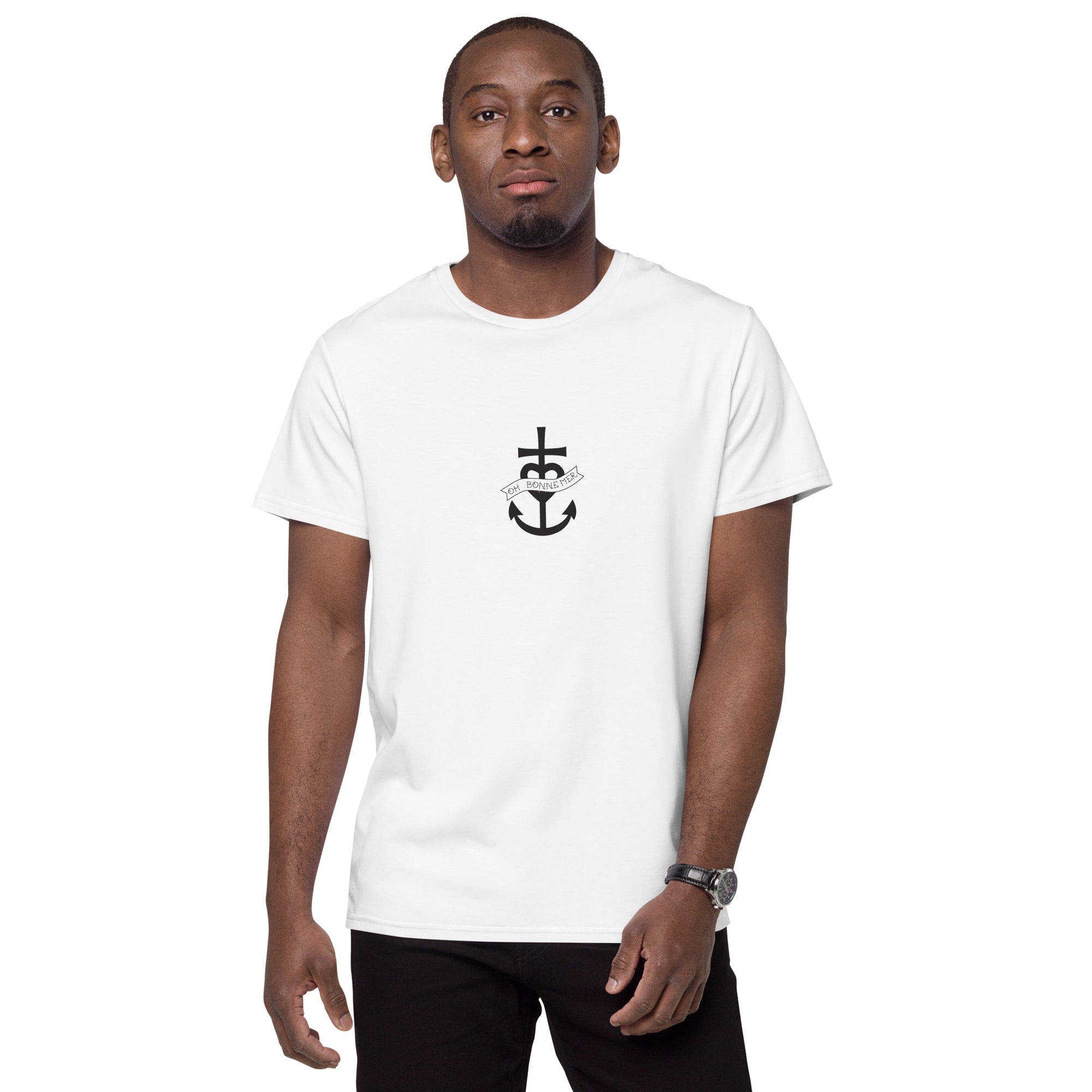 T-shirt premium en coton homme Oh Bonne Mer 1 (petite impression)