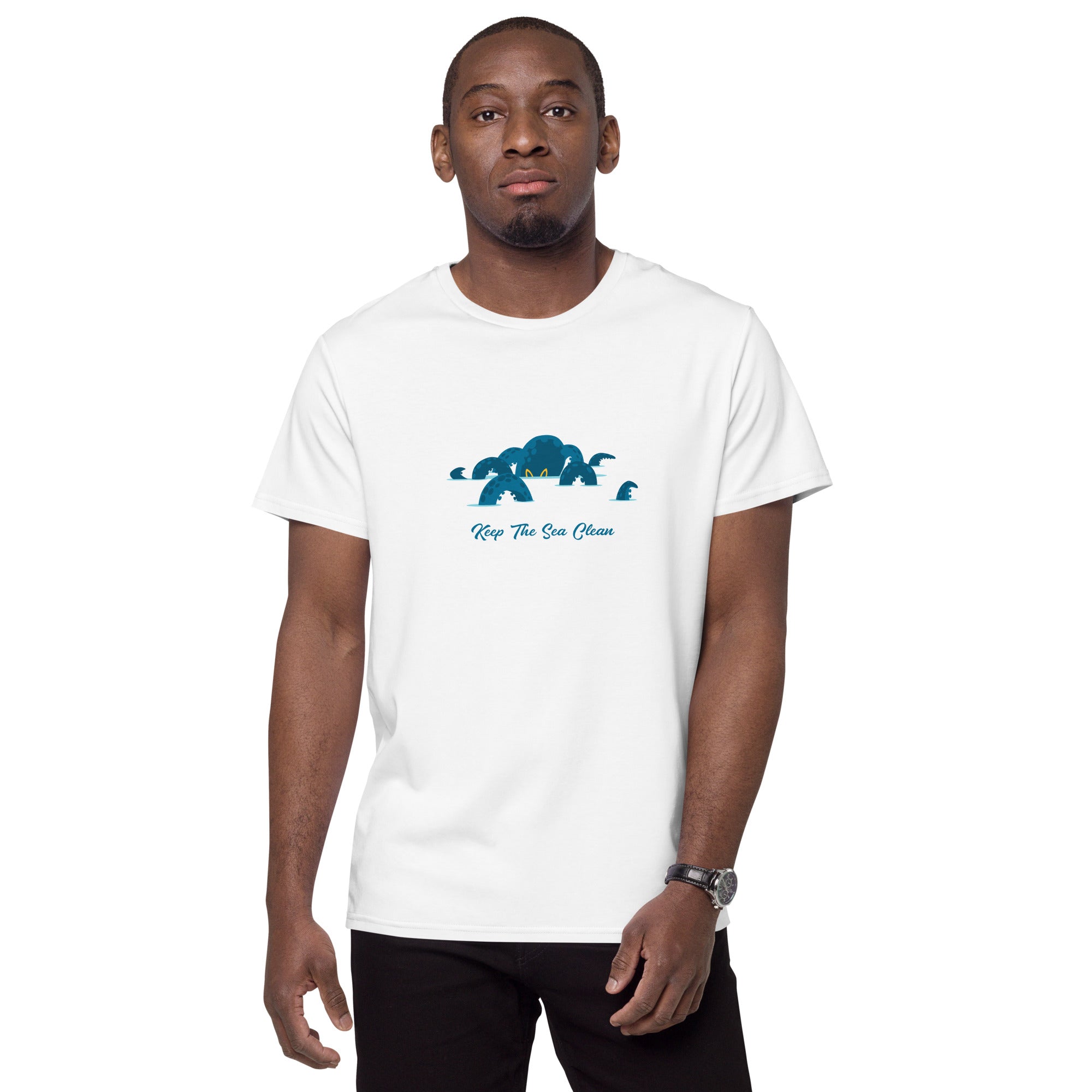 Men's premium cotton t-shirt Octopus Blue