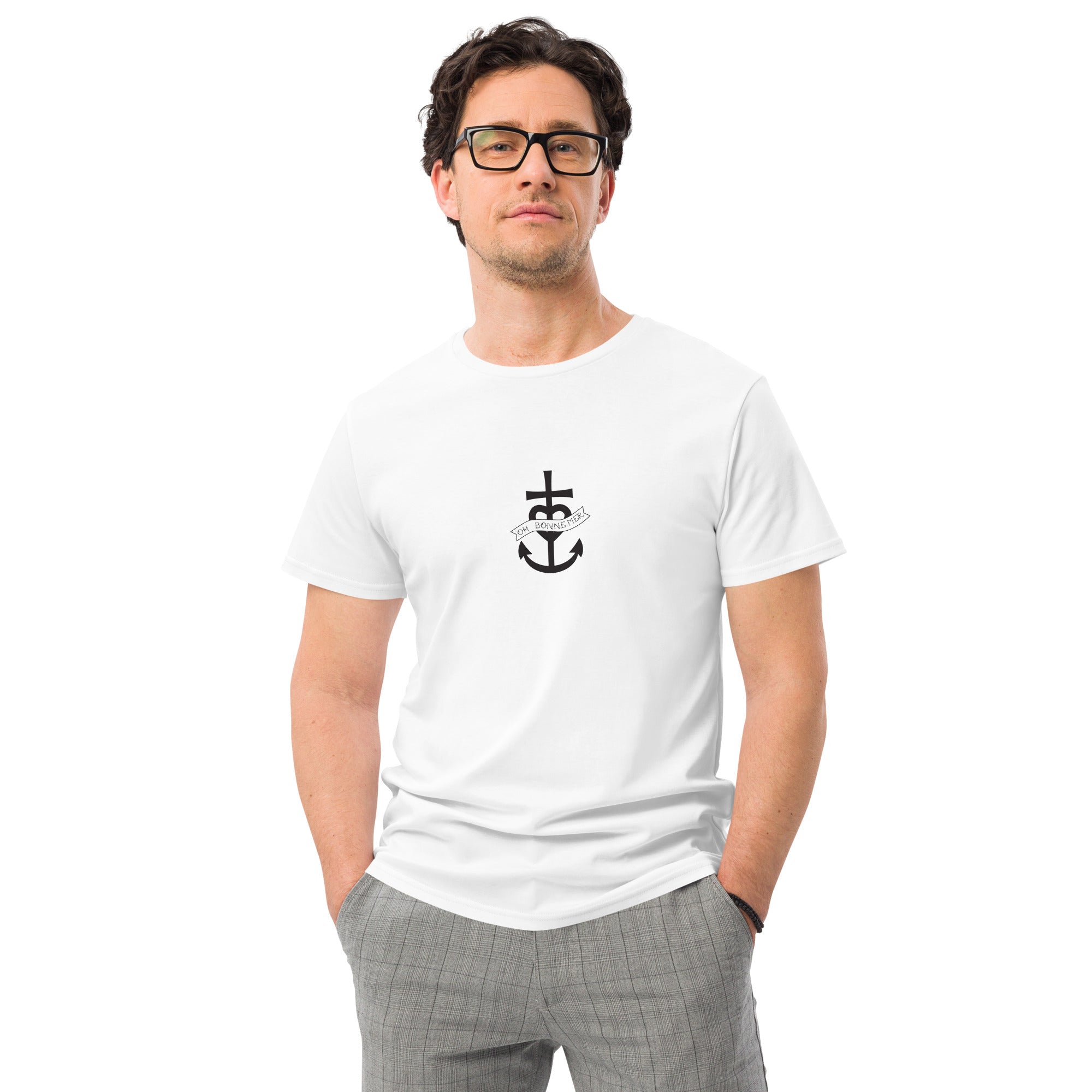 T-shirt premium en coton homme Oh Bonne Mer 1 (petite impression)