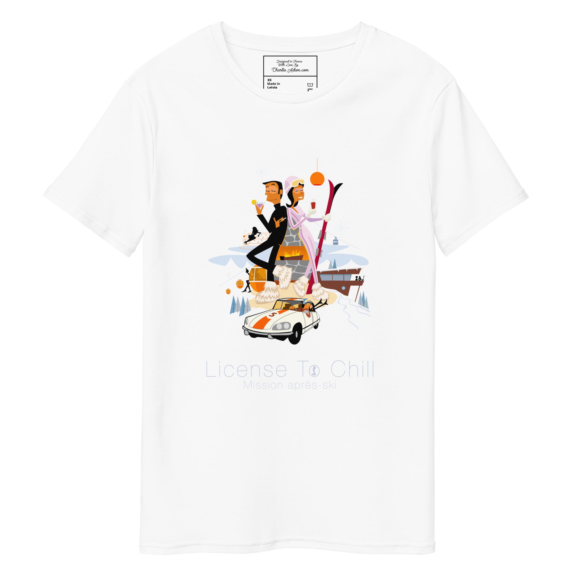 T-shirt premium en coton homme License To Chill Mission Après-Ski