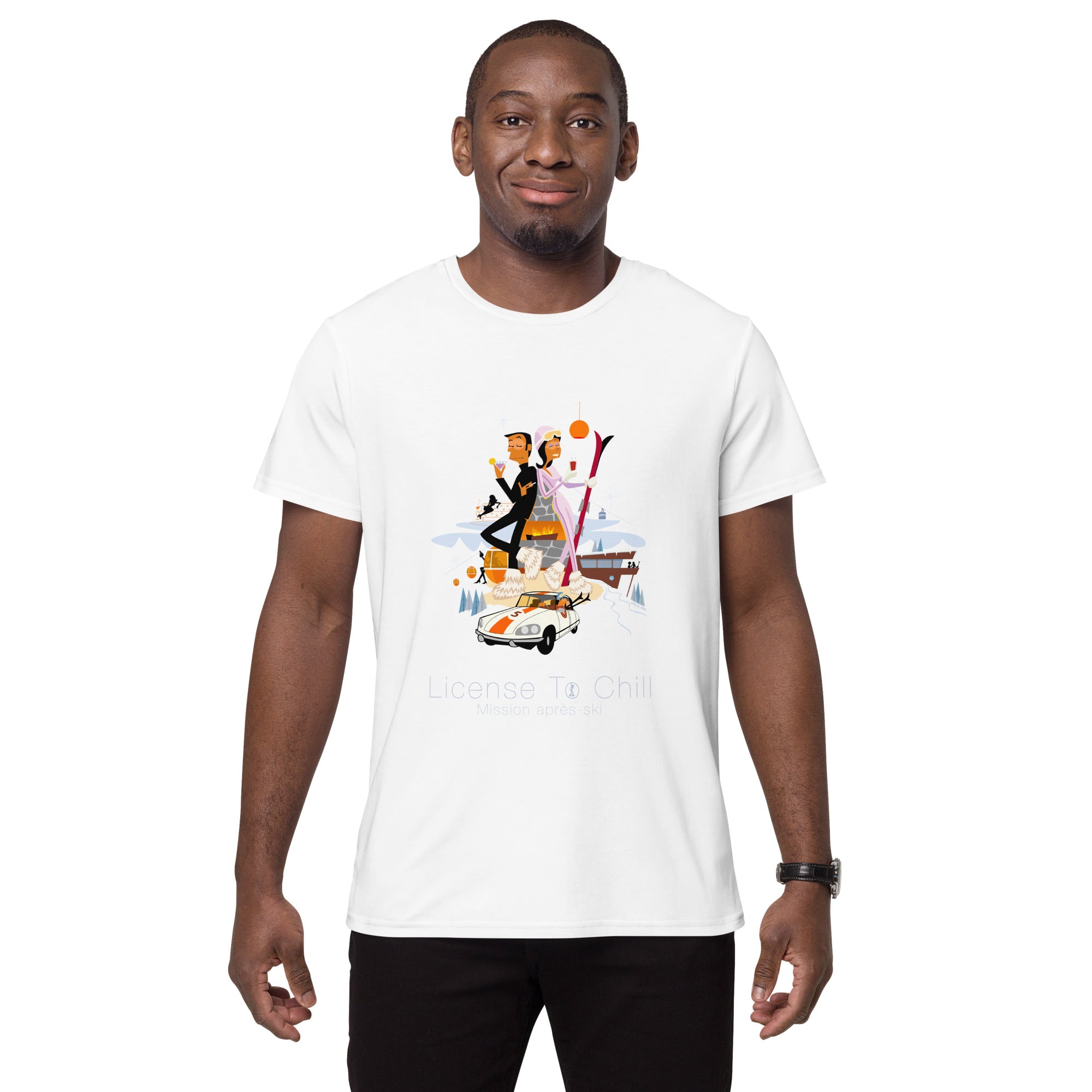 T-shirt premium en coton homme License To Chill Mission Après-Ski