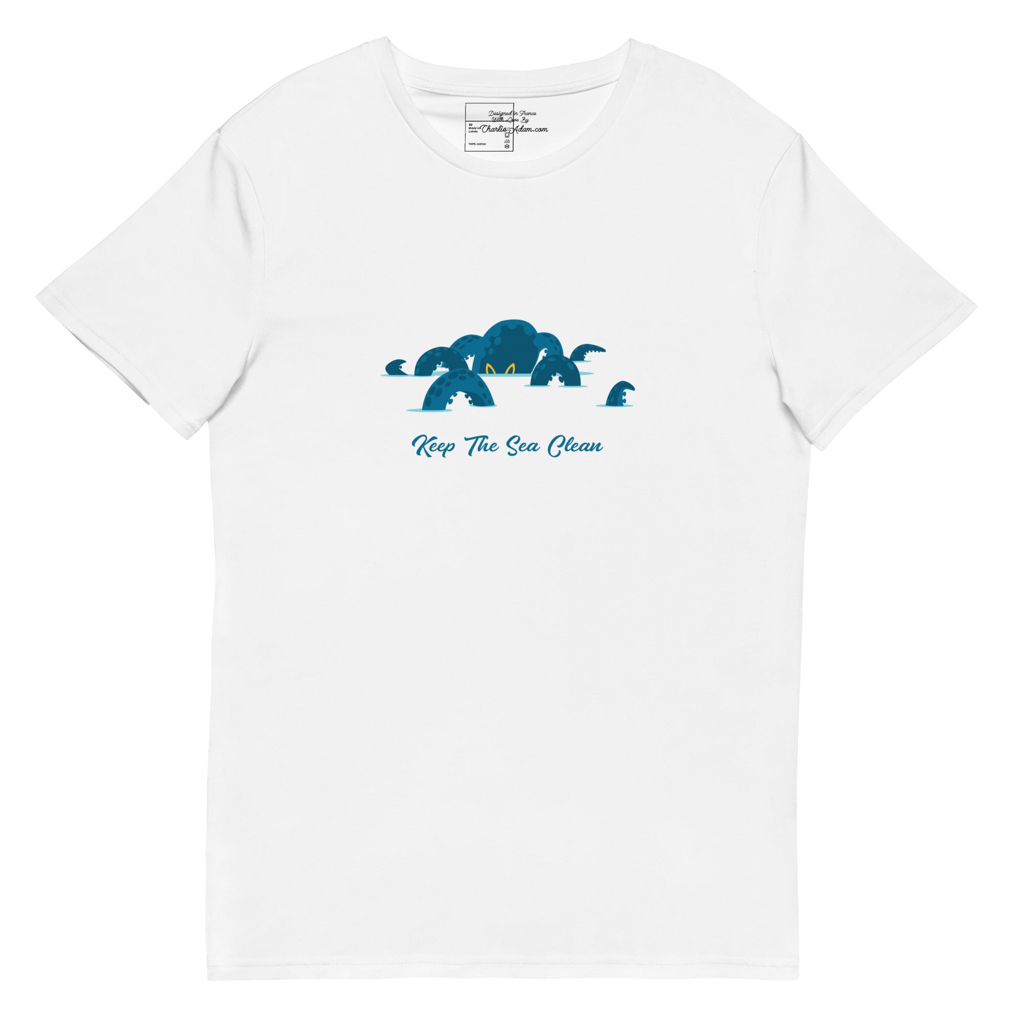 Men's premium cotton t-shirt Octopus Blue